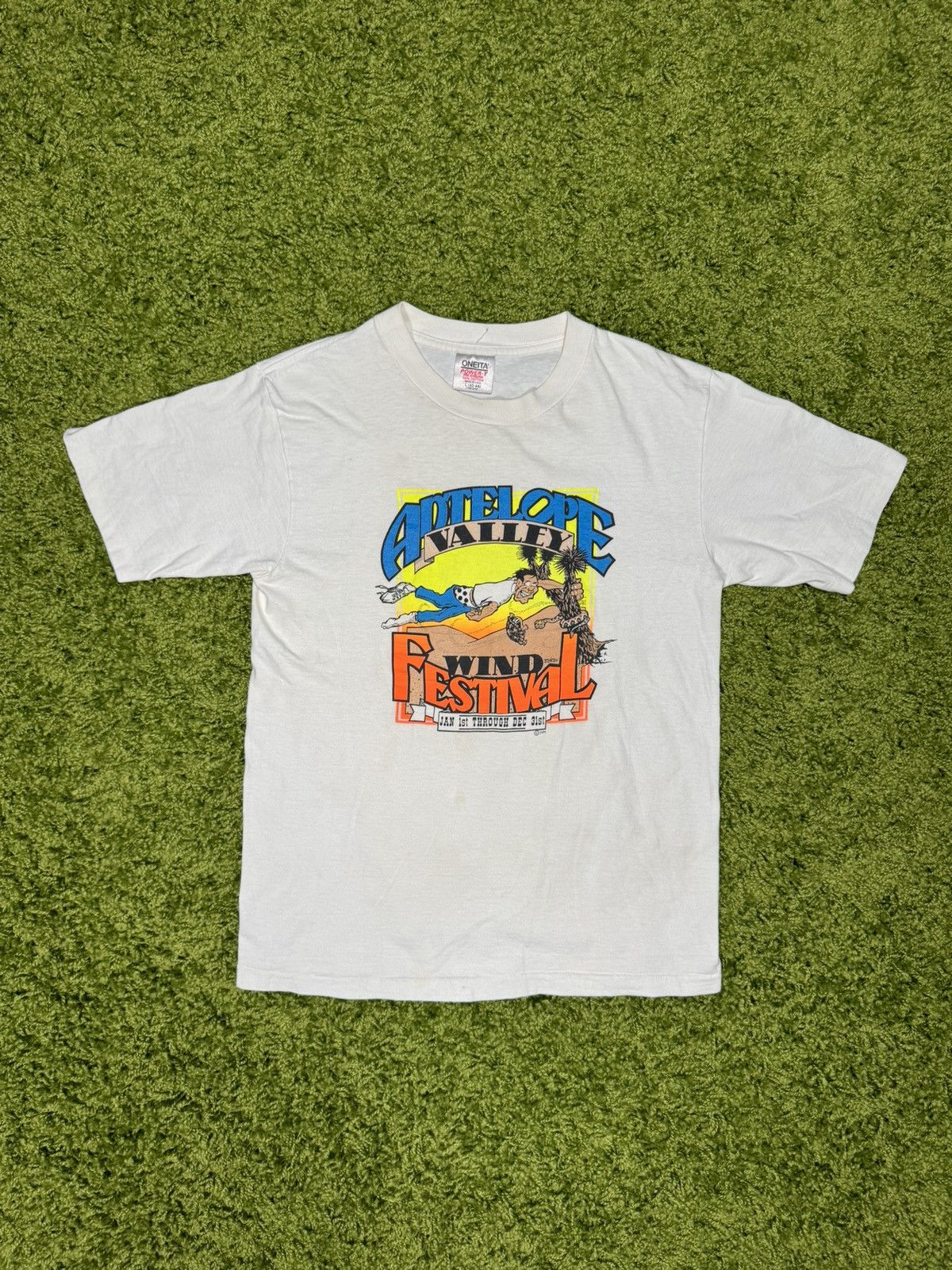 Vintage 1980s Antelope Valley Wind Festival Tee Size US L / EU 52-54 / 3 - 1 Thumbnail