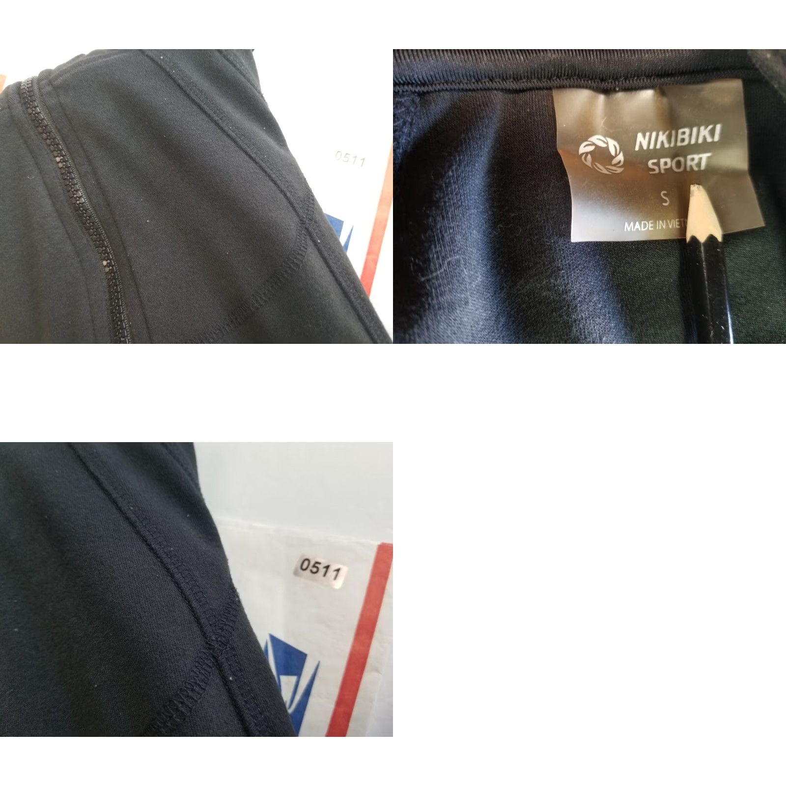 Vintage NIKIBIKI zip up hoodie black Sweatshirt Jacket Women Size Small Size S / US 4 / IT 40 - 9 Thumbnail