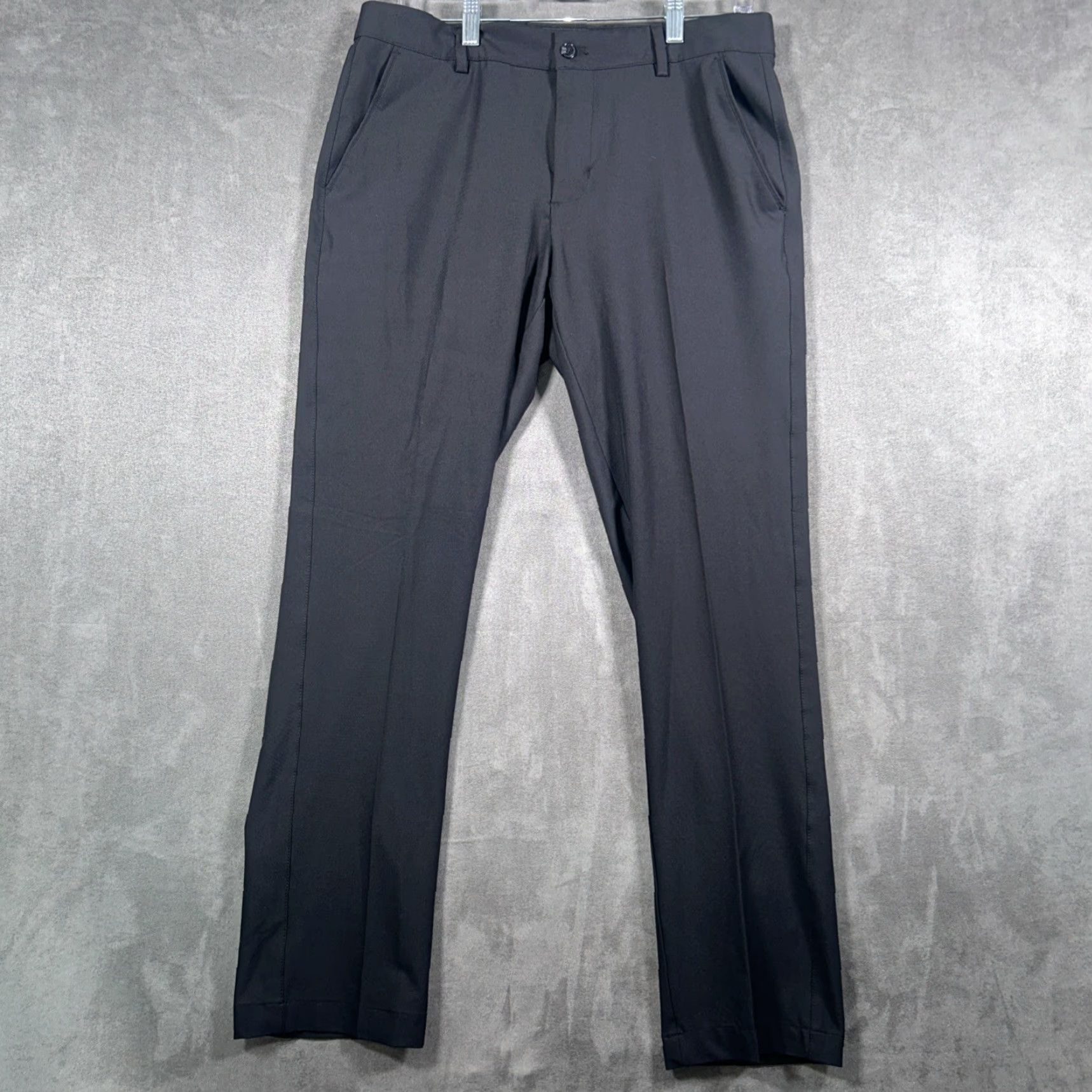 Vintage Greg Norman Mens Pants 32x30 Black Stretch Performance Chino Sport Regular Straight Trousers Size US 32 / EU 48 - 2 Thumbnail