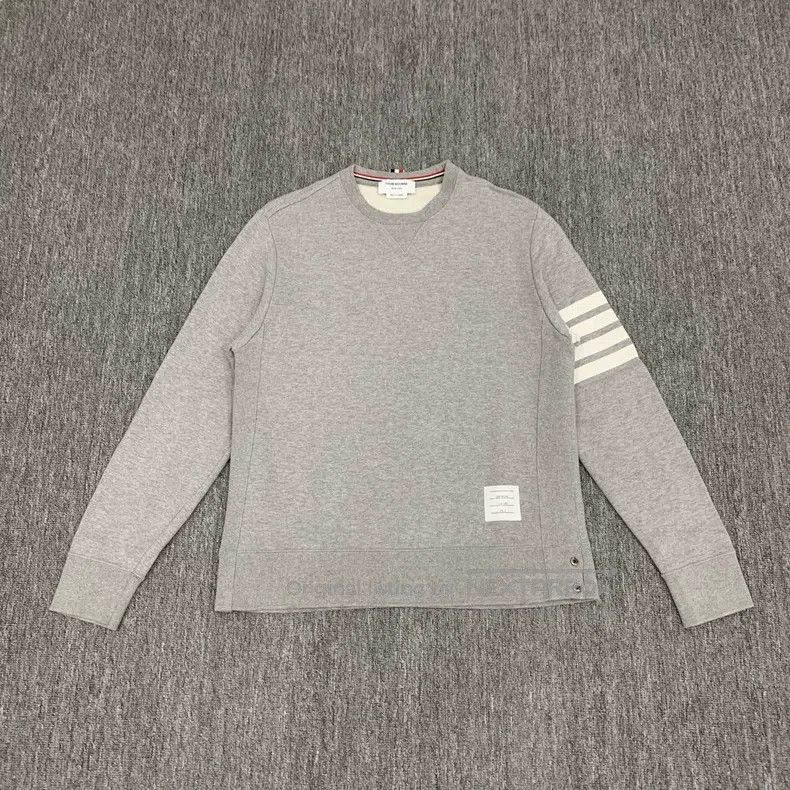 Thom Browne Thom Browne Gray four stripe hoodie Size US XXL / EU 58 / 5 - 1 Thumbnail