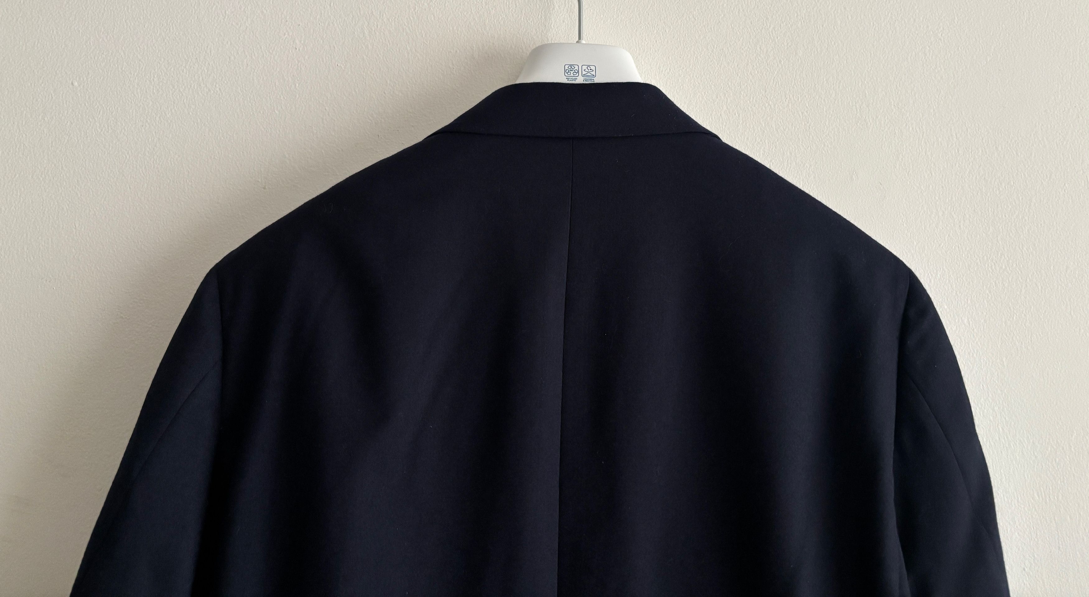 Canali $1825 Kei Unstructured Navy Wool Sport Coat/ Blazer - 44 Size 44R - 7 Thumbnail