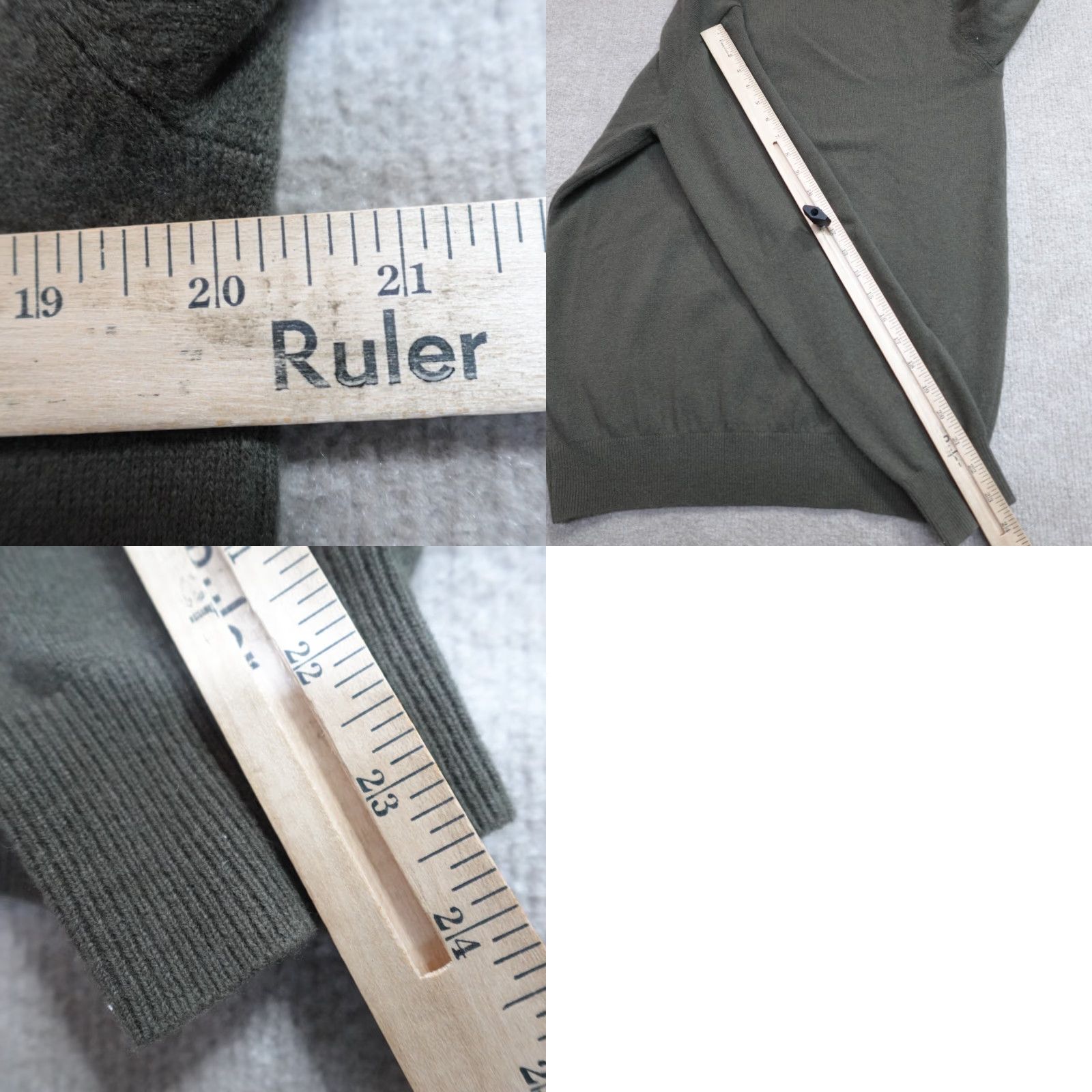Vintage VINTAGE Bexley Sweater Men M Green Solid 1/4 Zip Wool Pullover - Size US M / EU 48-50 / 2 - 8 Thumbnail