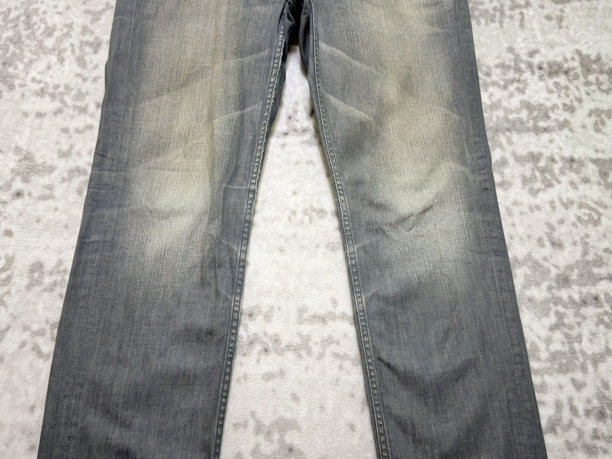 Kapital Vintage Back Number Claw Marks Straight Faded Grey Jeans Size US 34 / EU 50 - 6 Thumbnail