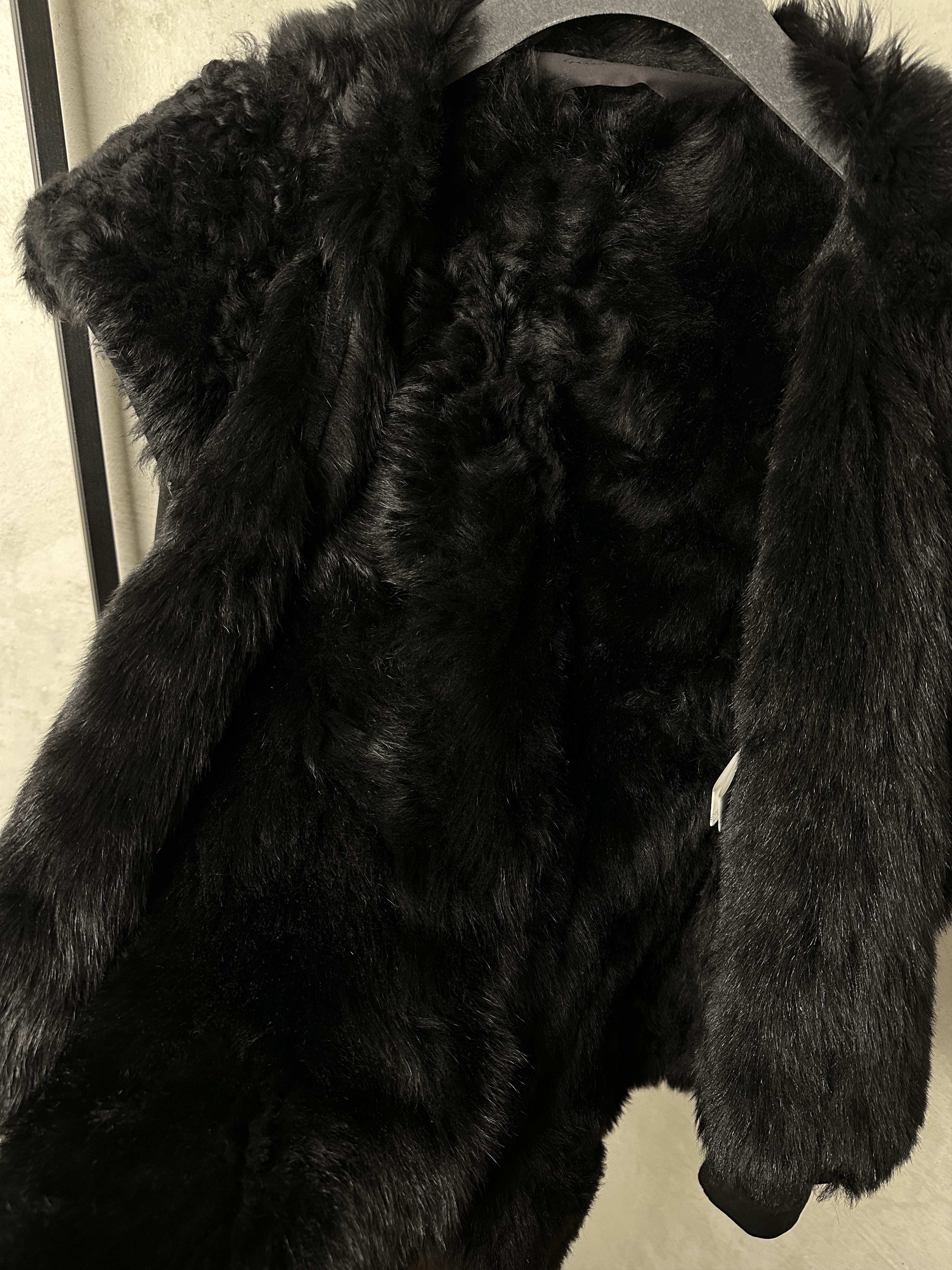 Rick Owens Rick Owens FW14 Naska Biker Black Shearling Jacket Size S / US 4 / IT 40 - 9 Thumbnail