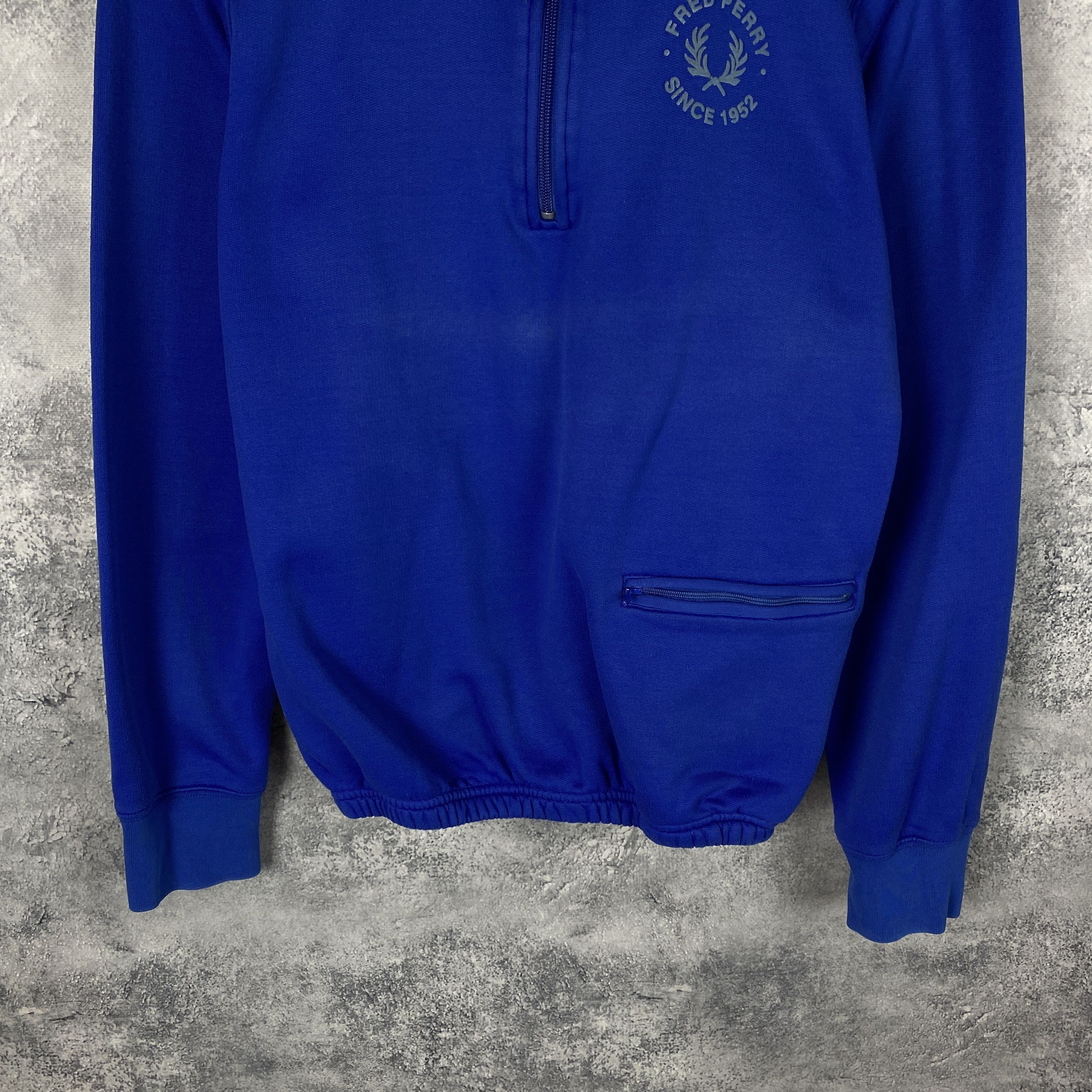 Fred Perry Fred Perry 1/3 Zip Sweatshirt Men's Size M Blue Long Sleeve Size US M / EU 48-50 / 2 - 3 Thumbnail