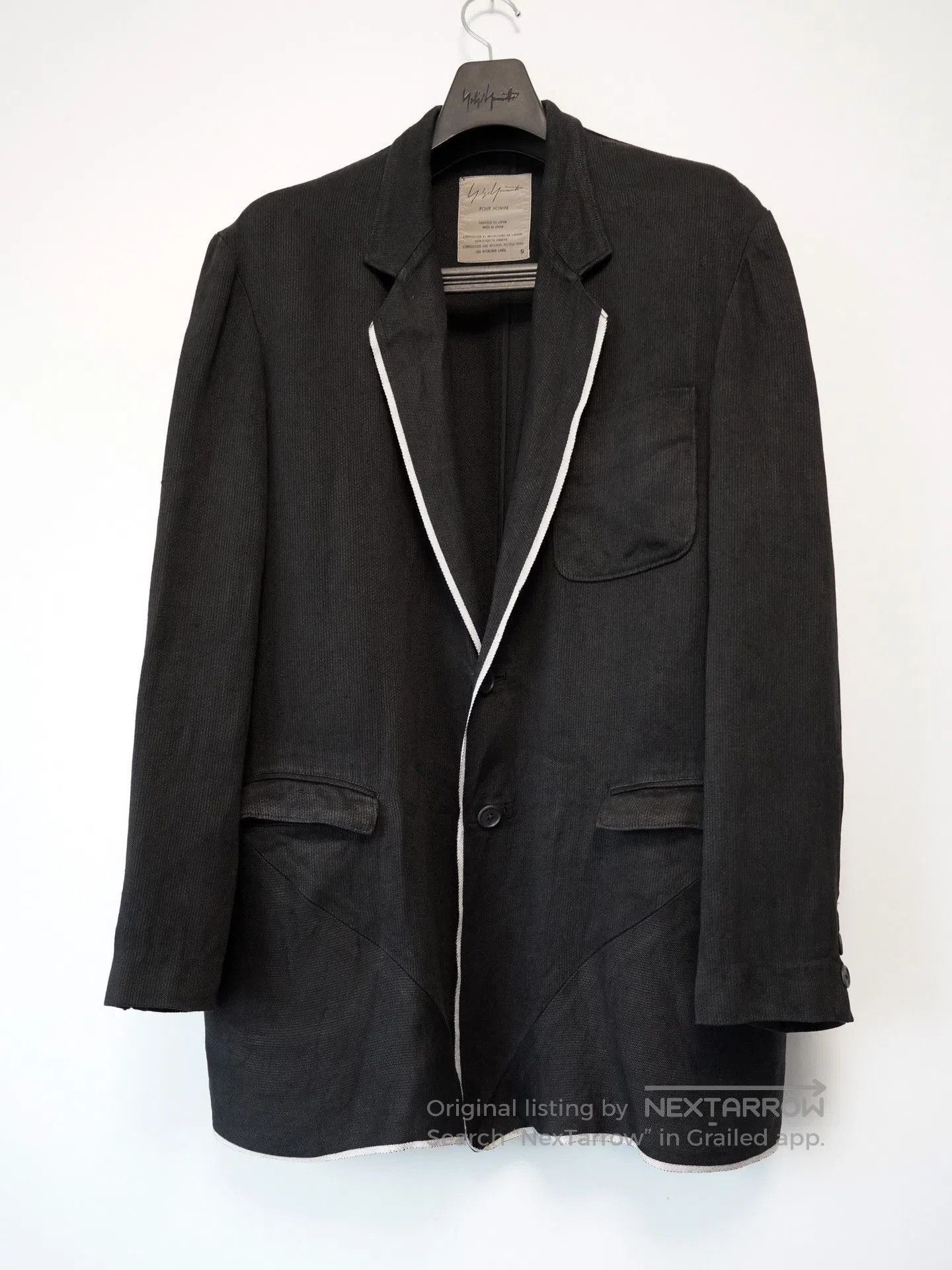 Yohji Yamamoto Yohji Yamamoto 1990SS White Trim Jacket. Size US S / EU 44-46 / 1 - 1 Thumbnail
