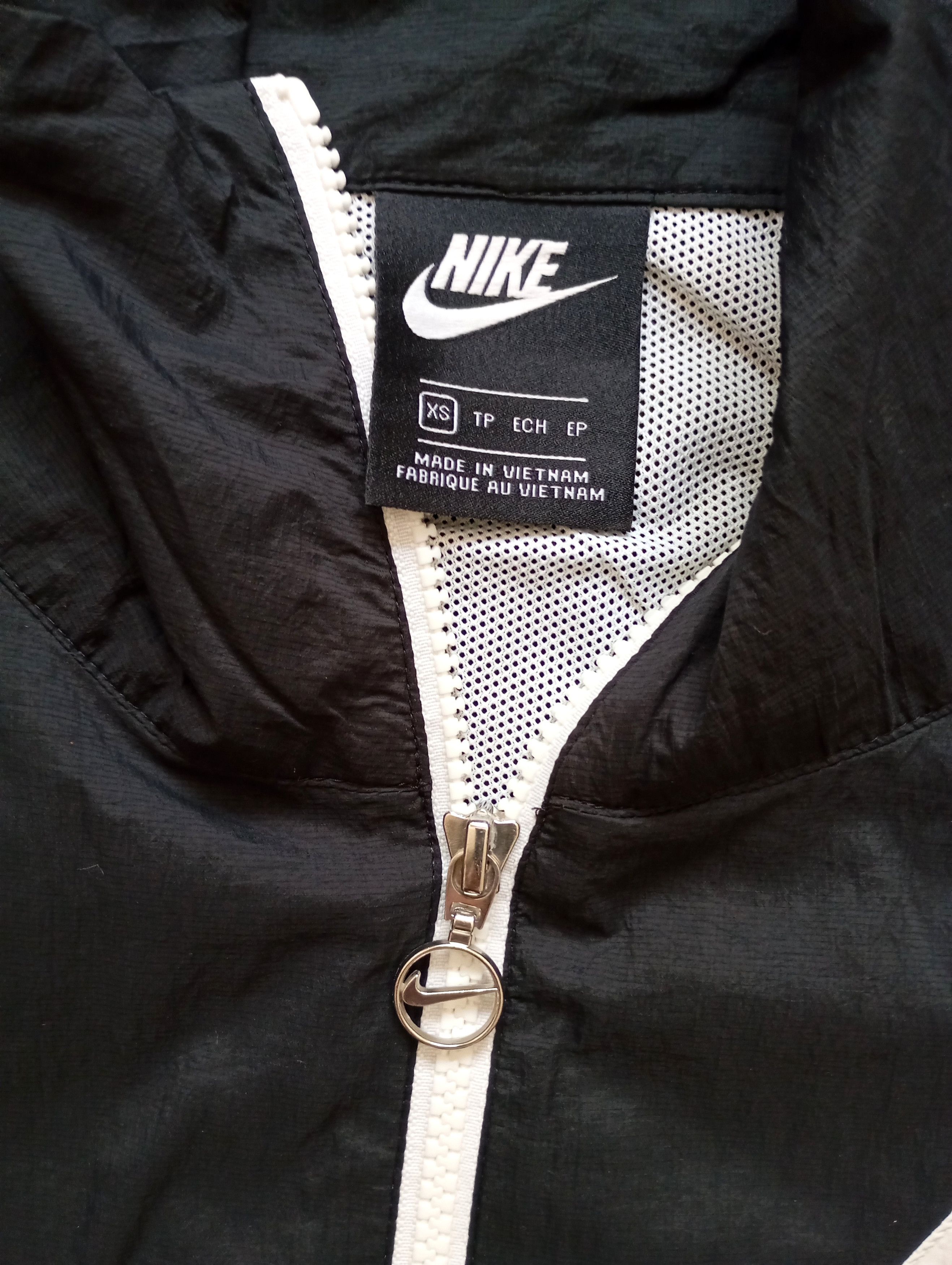 Nike × Vintage Vintage Nike Track Jacket Big Logo Swoosh Y2K Drill 90s Size US XS / EU 42 / 0 - 4 Thumbnail