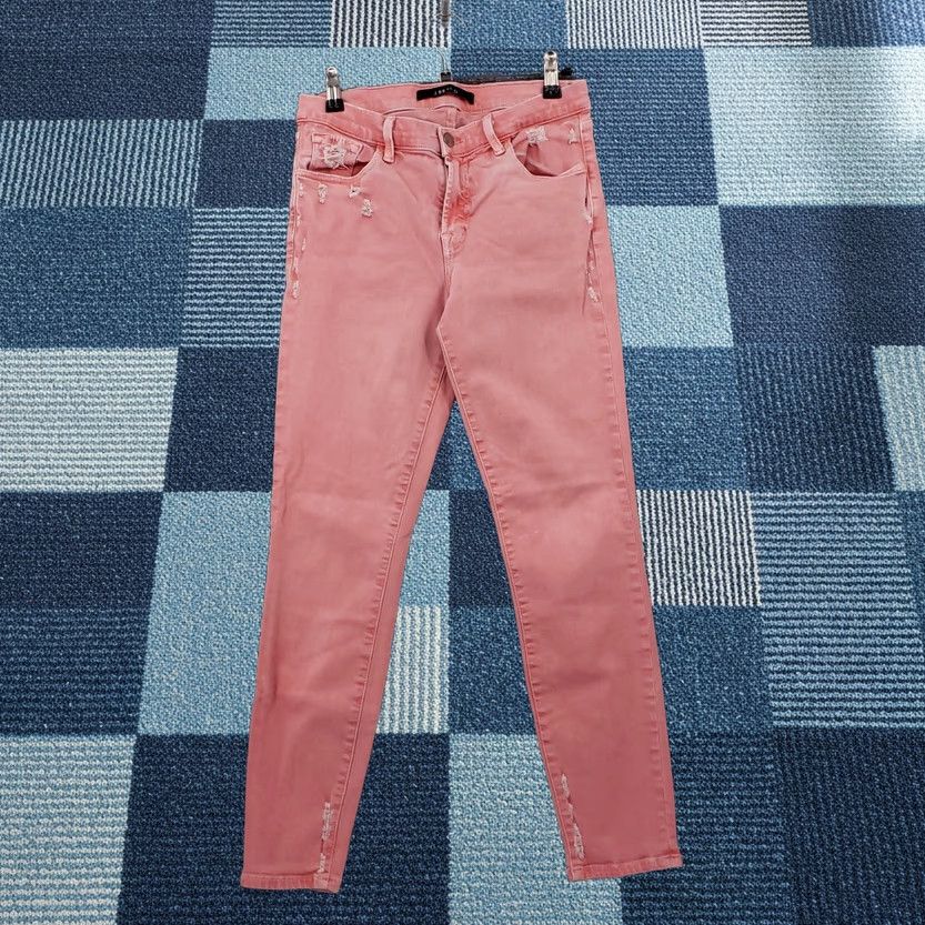 J Brand J Brand Jeans Capri Mid Rise Pink Denim Womens 27 Juniors Slim Size 27" / US 4 / IT 40 - 1 Thumbnail