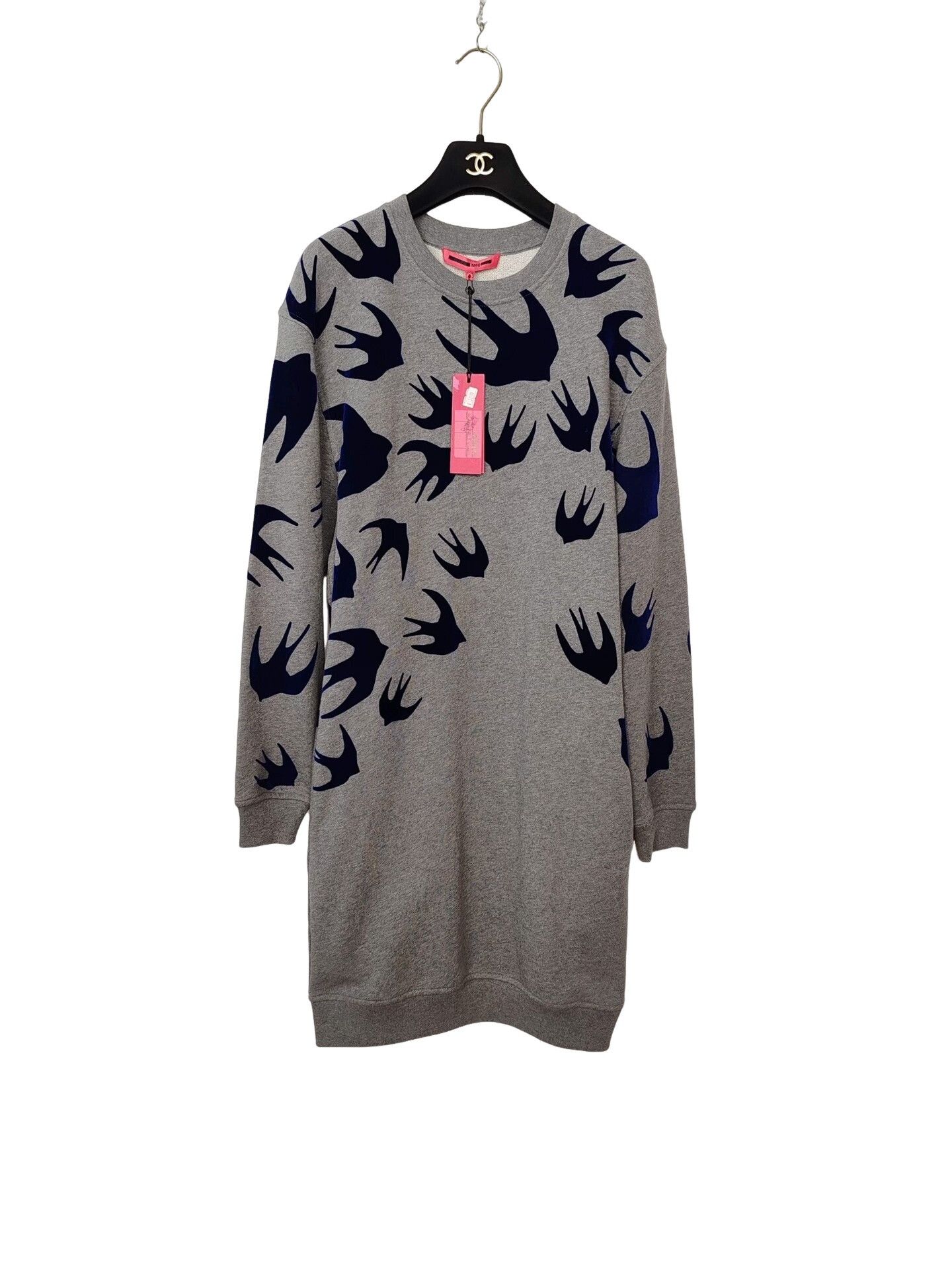 McQ Alexander McQueen McQ Alexander McQueen Swallow Print Sweatshirt Dress S Size S / US 4 / IT 40 - 1 Thumbnail