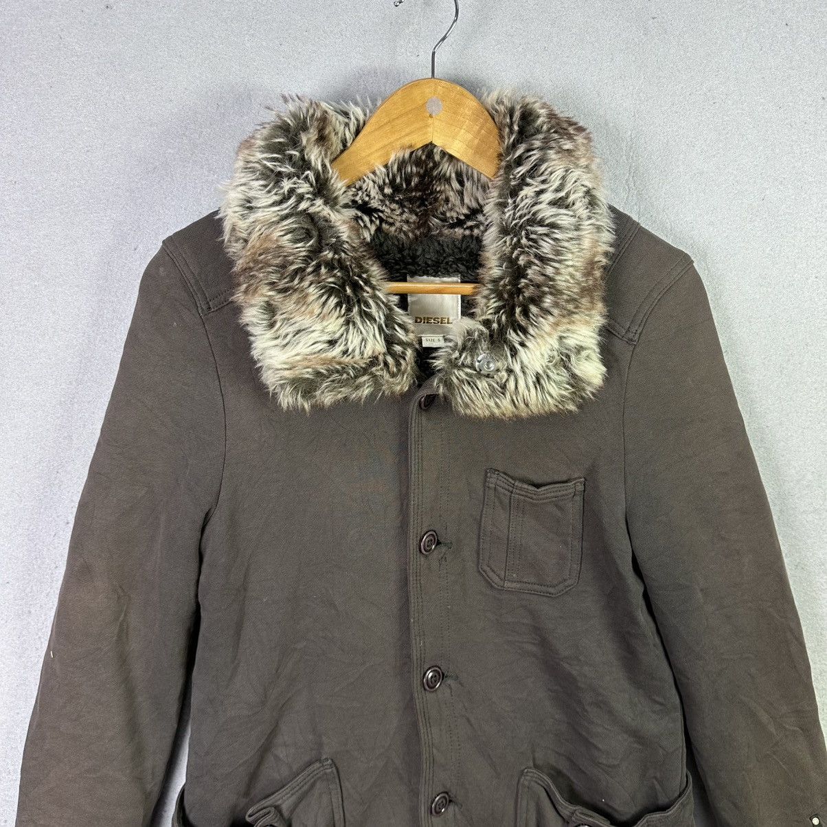 Diesel Vintage Diesel Fur Collar Jacket Brown Parka Sherpa Size S / US 4 / IT 40 - 3 Thumbnail
