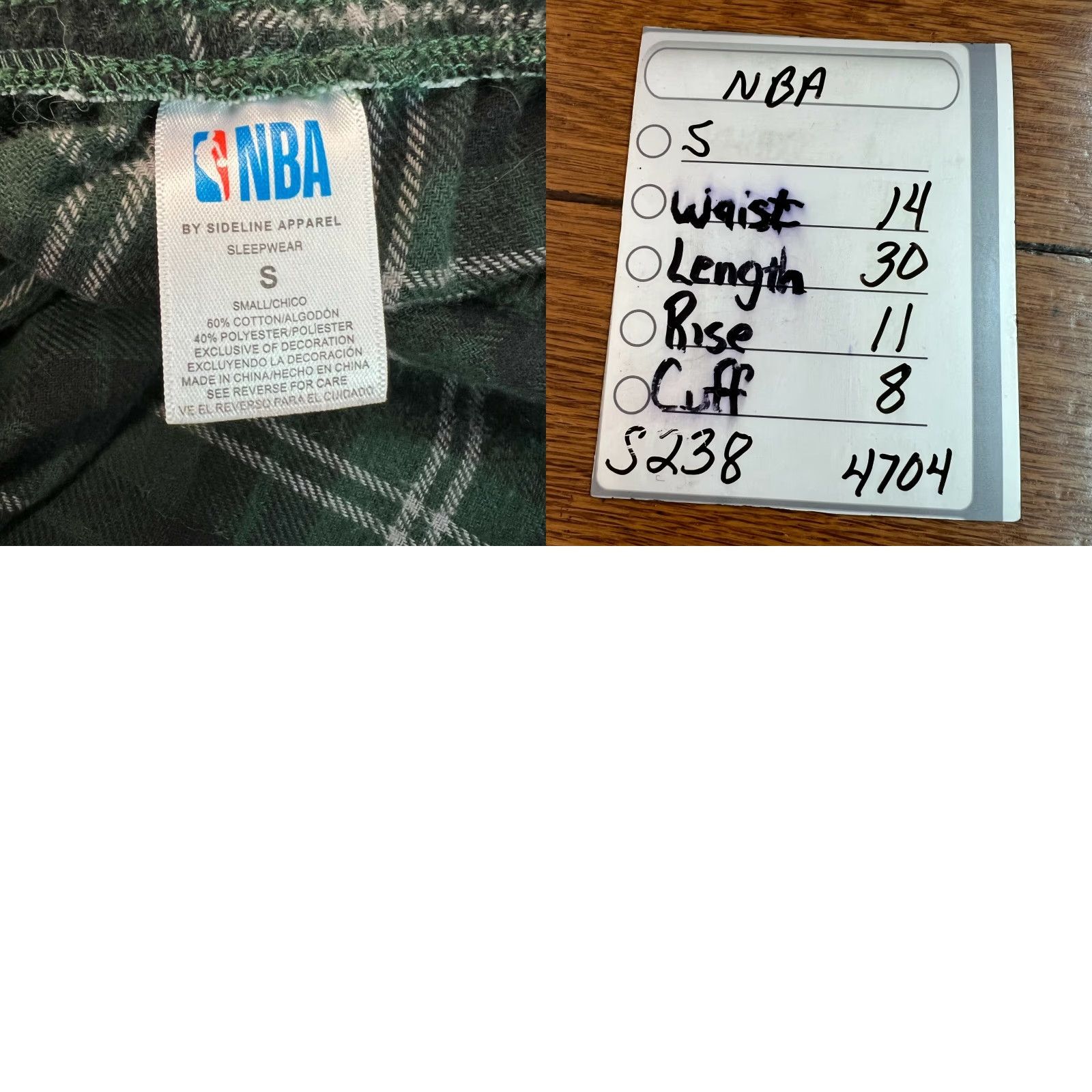 Vintage VINTAGE NBA By Sideline Apparel Mens Milwaukee Bucks Plaid Green Pajama Pants Size Small Size US 29 - 8 Thumbnail