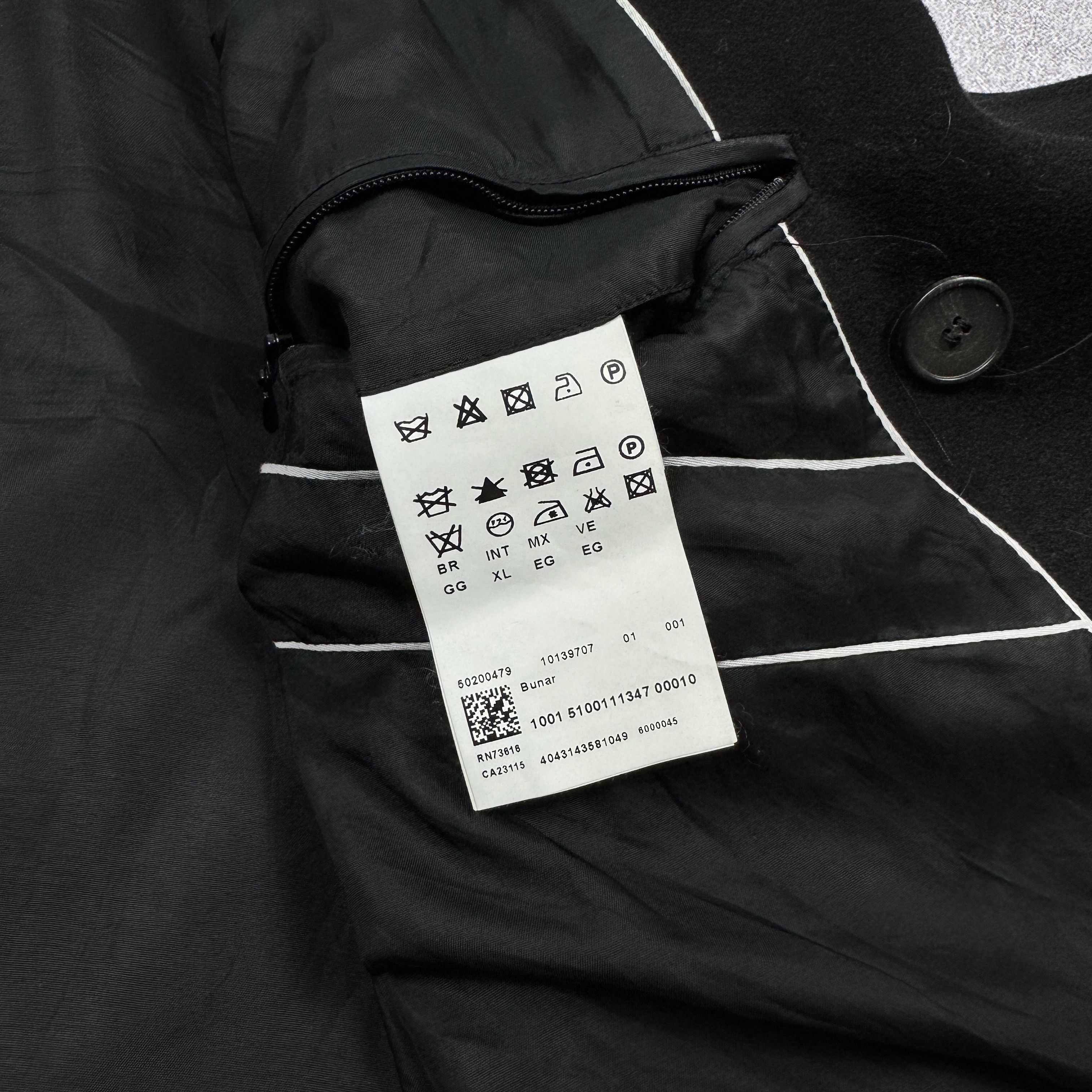 Hugo Boss Men`s HUGO BOSS BUNAR DOUBLE BREASTED WOOL PEA COAT SIZE XL Size US XL / EU 56 / 4 - 9 Thumbnail