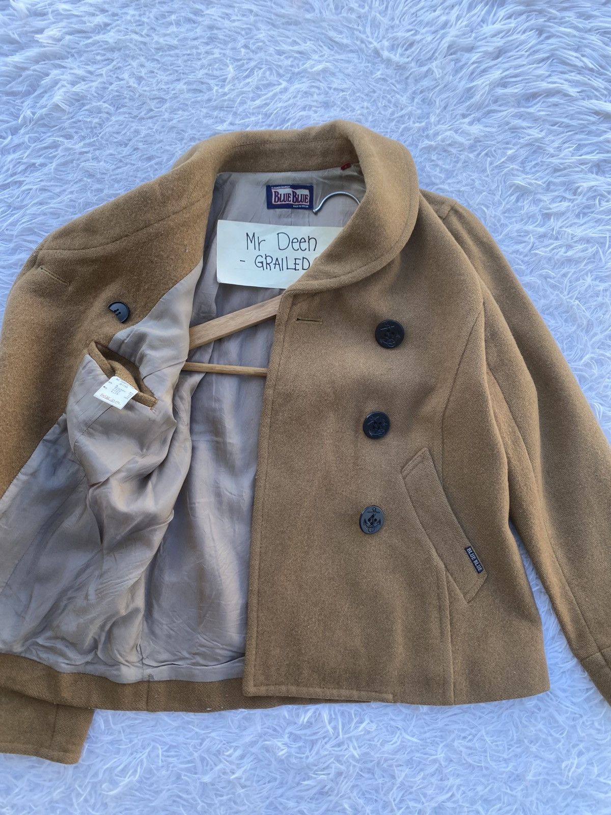 Blue Blue Japan Rare Vintage Blue Blue Wool Women Jacket Size S / US 4 / IT 40 - 10 Thumbnail
