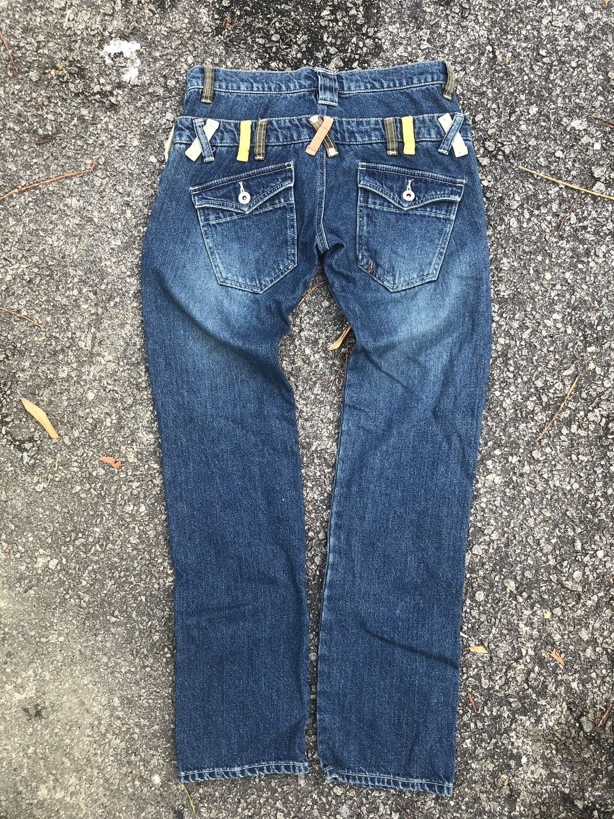 Vintage MAGE Double Waist Streetwear Jeans Size 29" - 1 Thumbnail