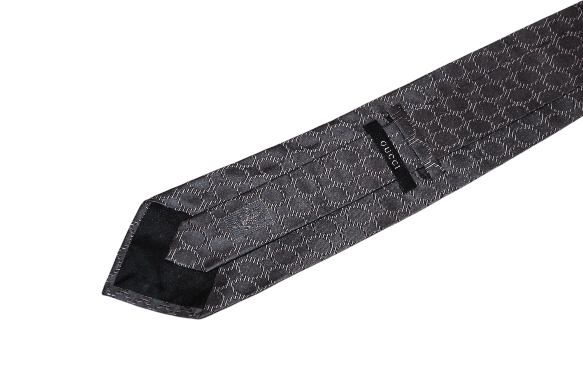 Gucci Luxury Gucci Abstract Circle Patterns Jacquard Silk Tie Size ONE SIZE - 4 Thumbnail