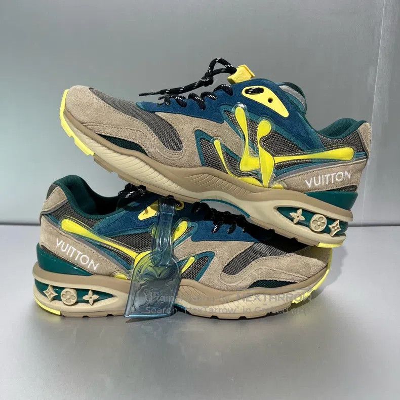 Louis Vuitton Louis Vuitton Trail Grey-Green Sneakers Size US 8.5 / EU 41-42 - 5 Thumbnail