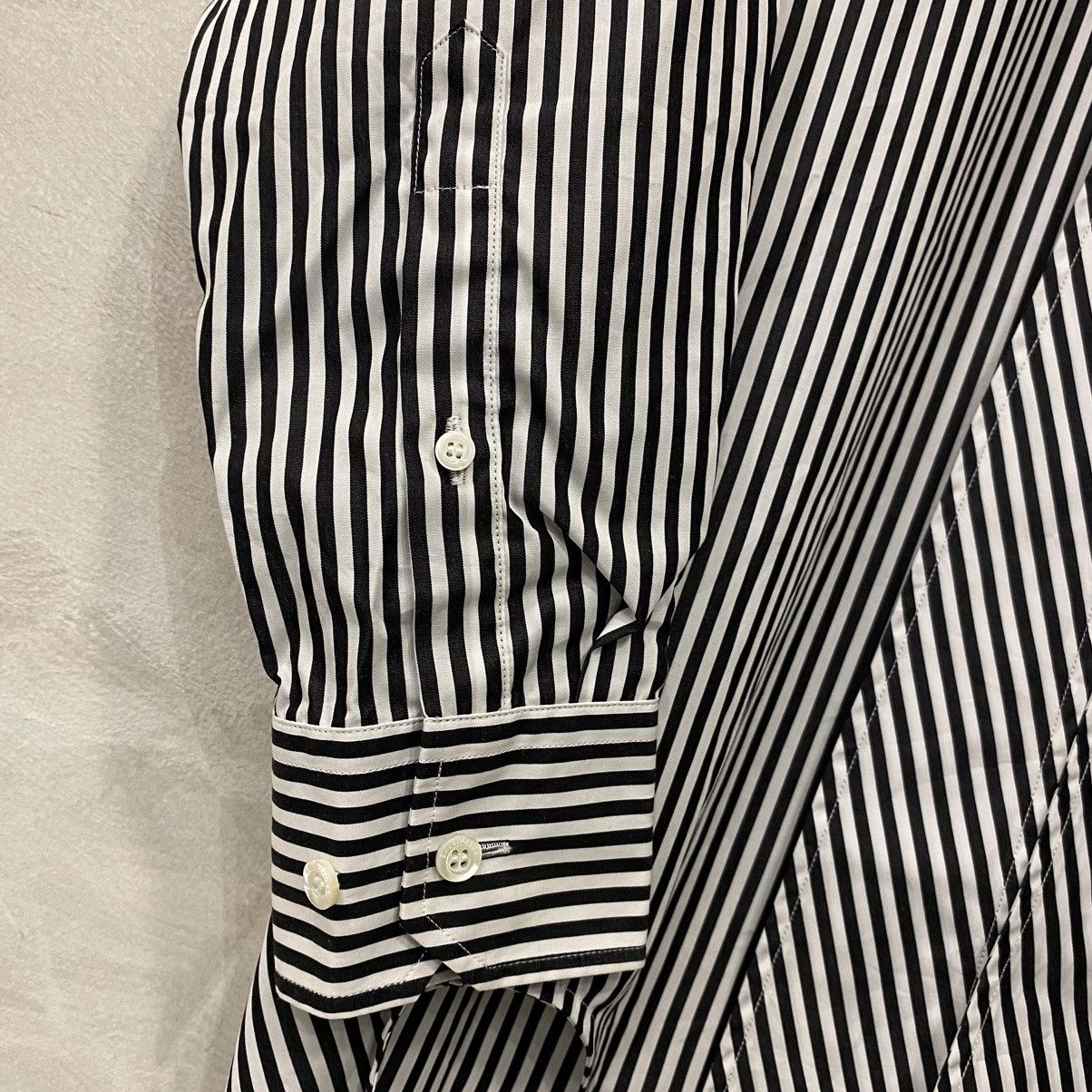 Balenciaga Balenciaga - Logo Striped Poplin Shirt Size XXS / US 00 / IT 34 - 6 Thumbnail