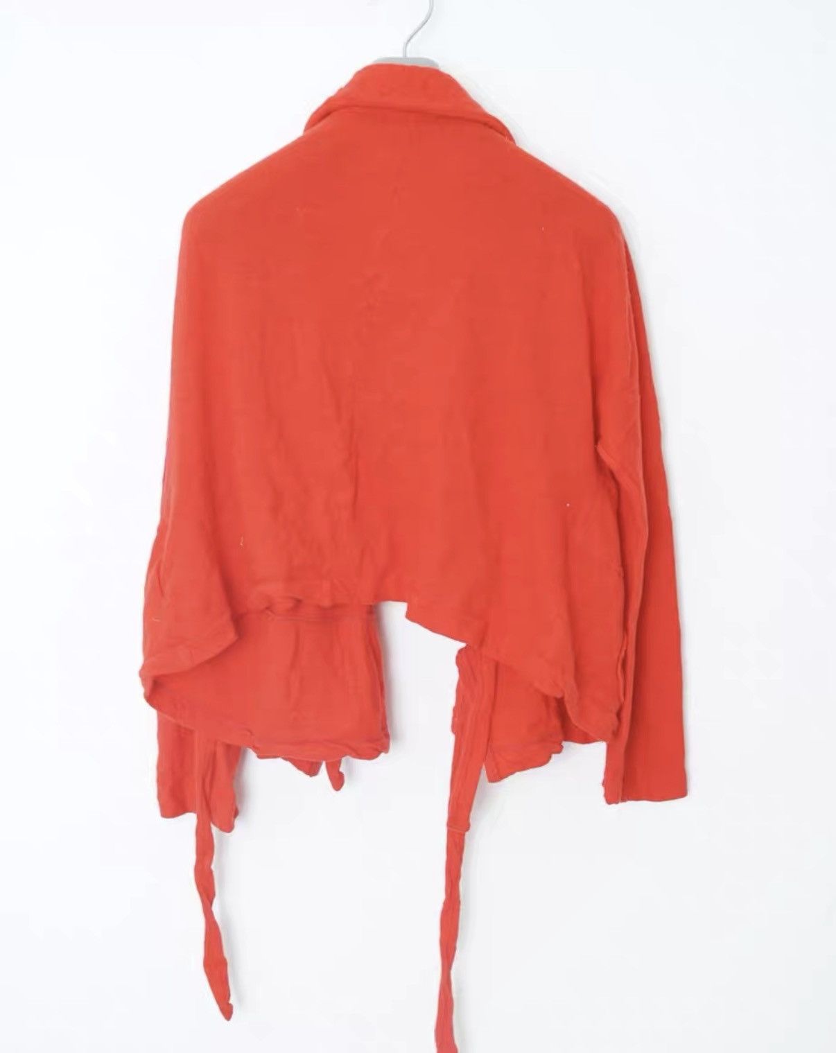 Comme des Garcons Comme des Garçons Round Collar Tie Short Wool Coat Size US M / EU 48-50 / 2 - 6 Thumbnail