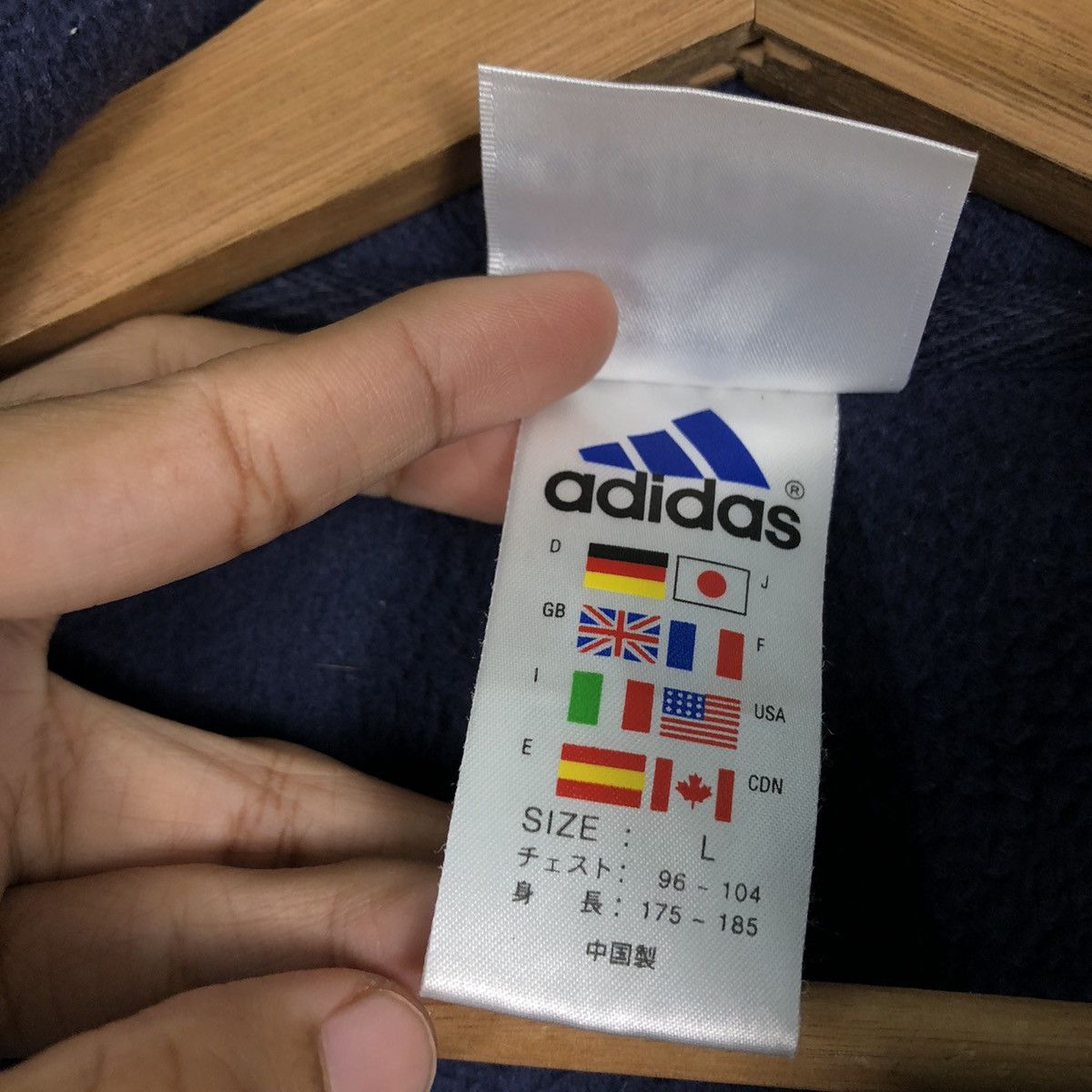 Adidas 🔥Training Wear Zipper Fleece Jacket Adidas Big Logo Size US L / EU 52-54 / 3 - 19 Thumbnail