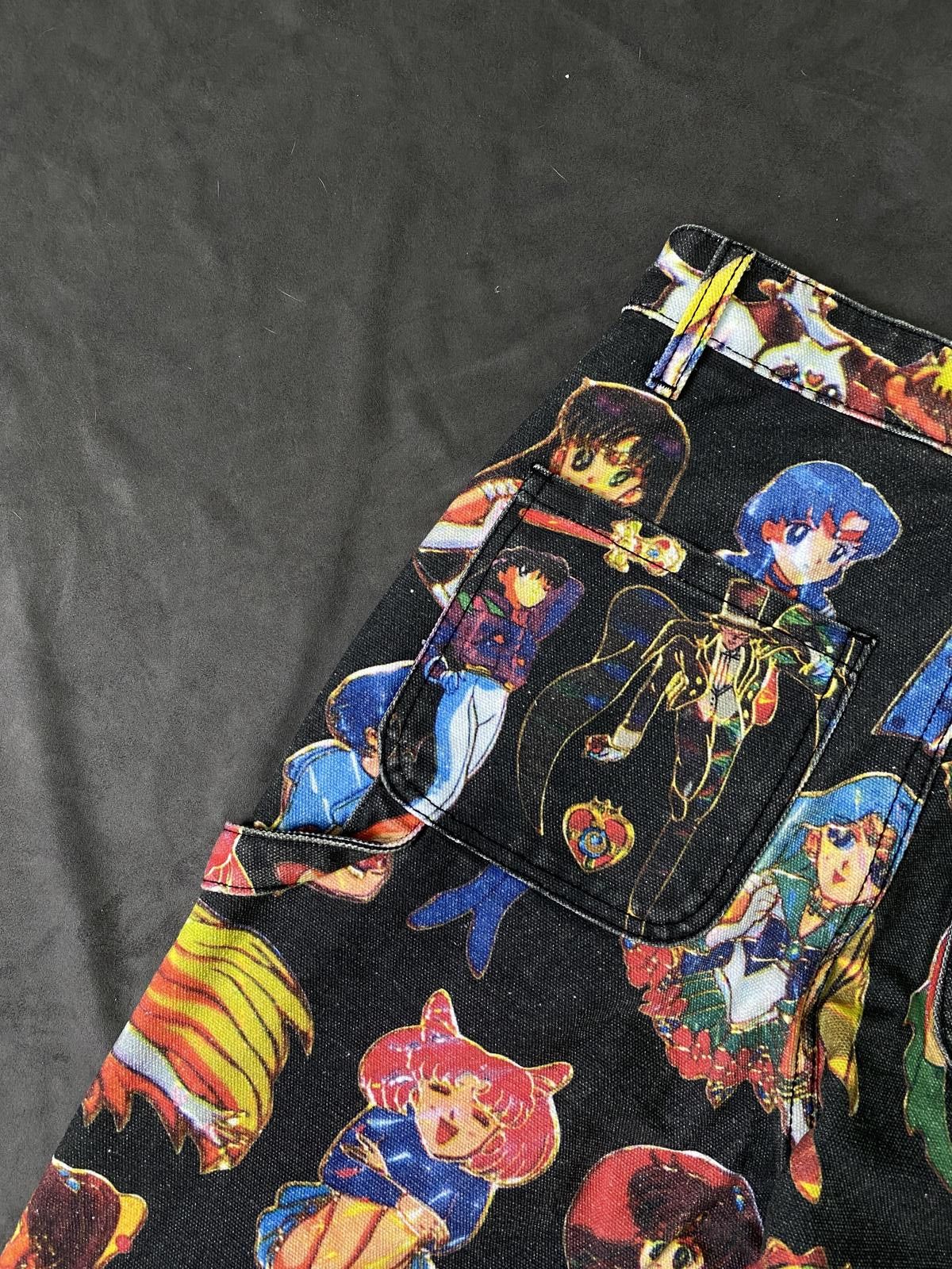 Japanese Brand Deadstock Secret Heart Sailor Moon Print Jeans 26 Size 26" / US 2 / IT 38 - 8 Thumbnail