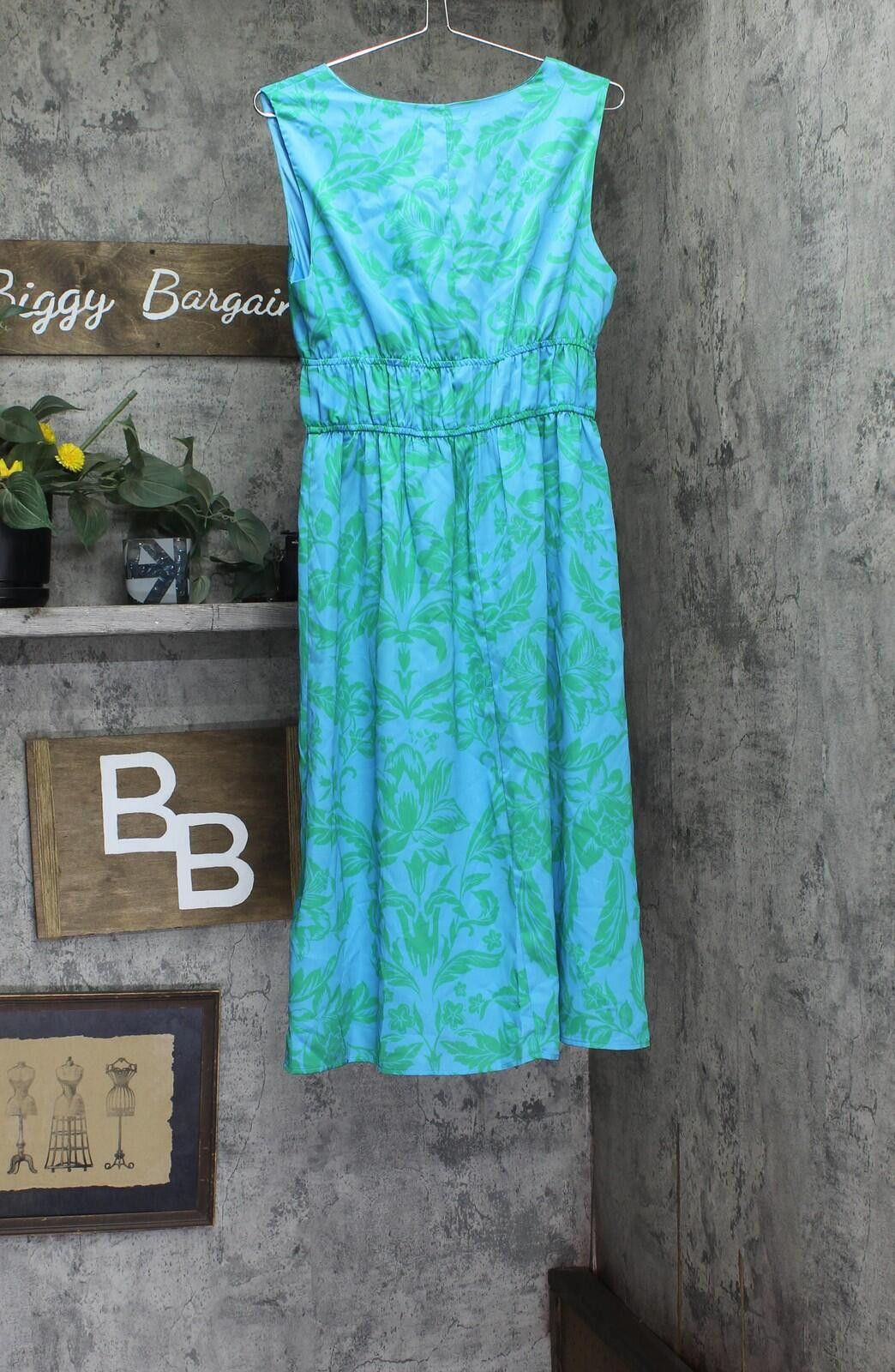 Other Adrianna By Adrianna Papell Neck Dress Blue / Green 8 Size M / US 6-8 / IT 42-44 - 2 Thumbnail