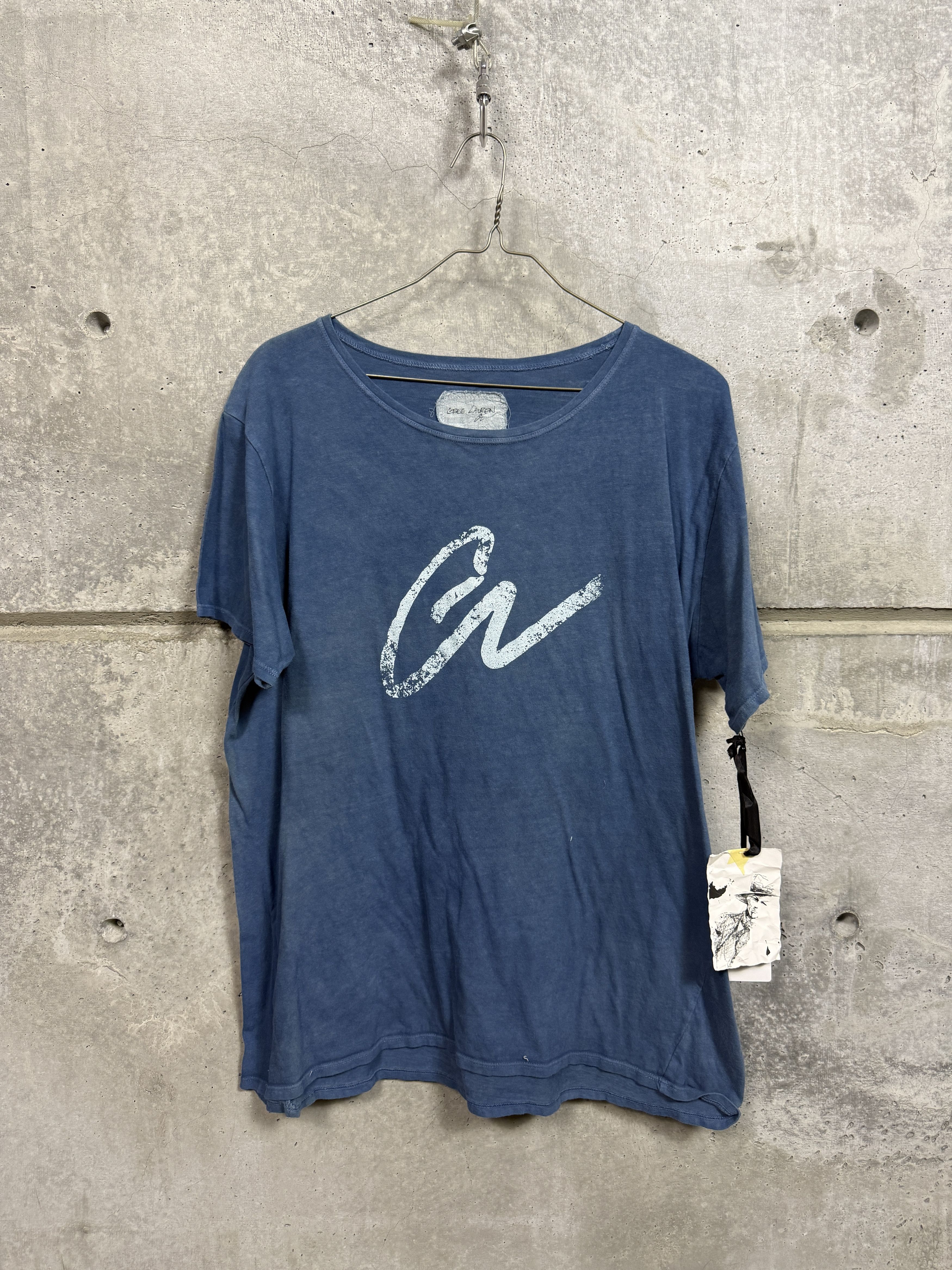 Greg Lauren Greg Lauren Blue GL Tee Size US M / EU 48-50 / 2 - 1 Thumbnail