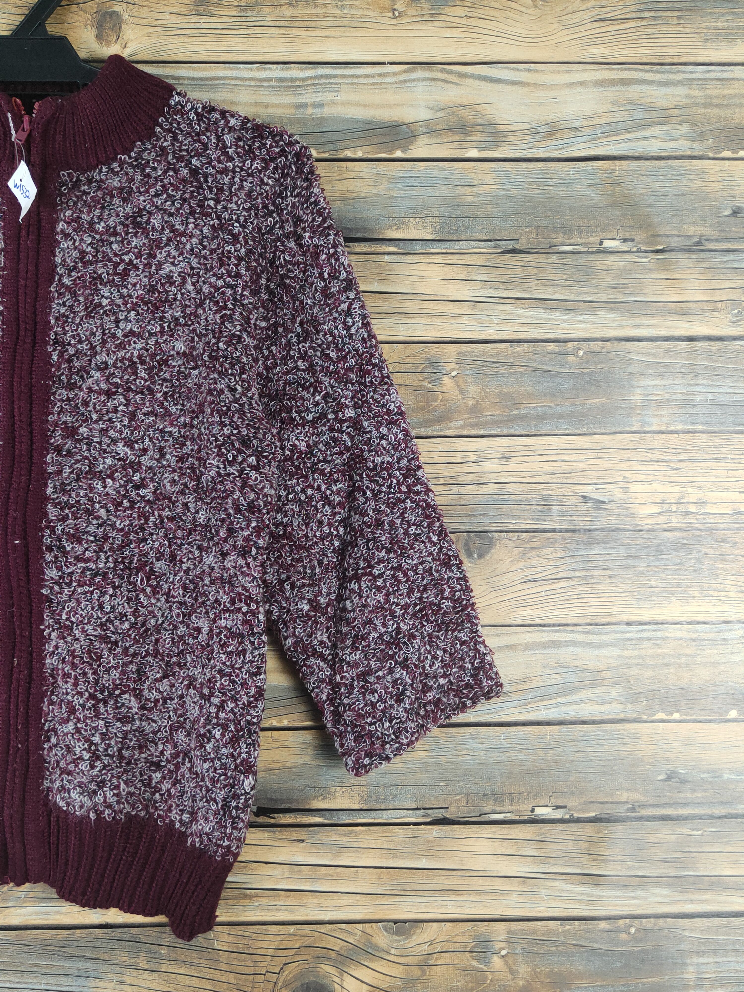 Aran Isles Knitwear × Japanese Brand × Vintage Japanese Brand Maroon Knitwear Sweaters #W1532 Size S / US 4 / IT 40 - 5 Thumbnail