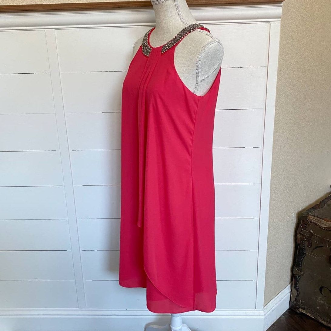 Vintage Joseph Ribkoff Jeweled Neckline Sleeveless Dress 8 Size M / US 6-8 / IT 42-44 - 7 Thumbnail