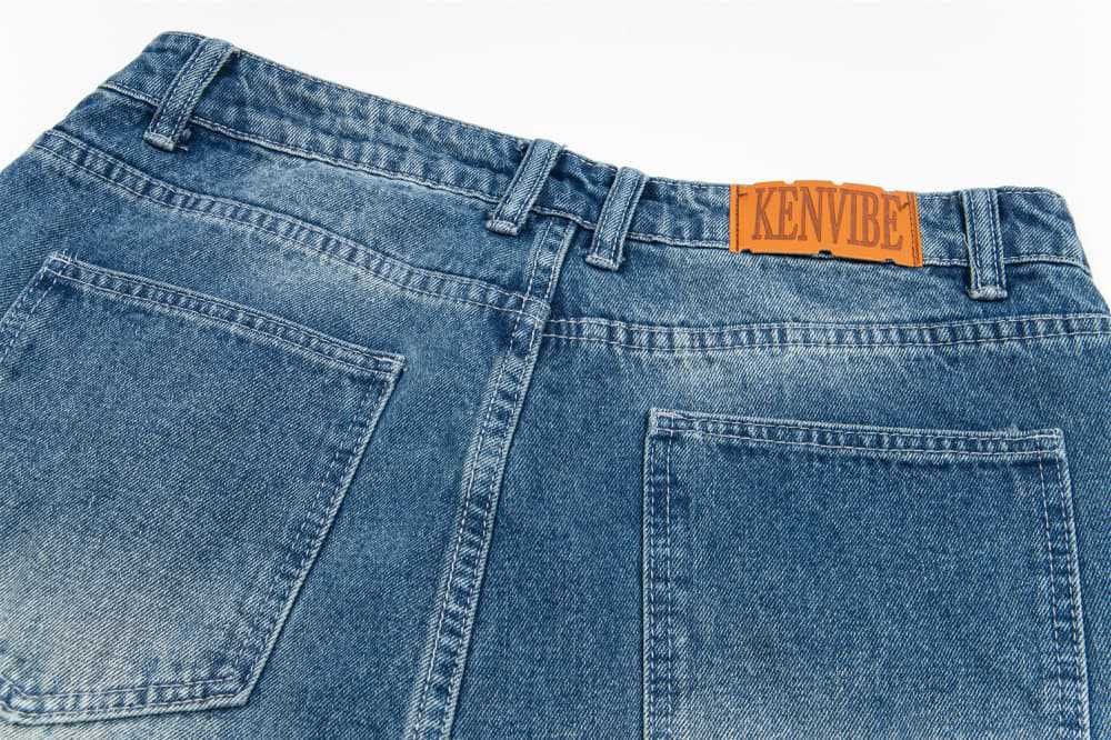 Japanese Brand × Jean Men's street style distressed washed ripped patch jeans Size US 32 / EU 48 - 5 Thumbnail
