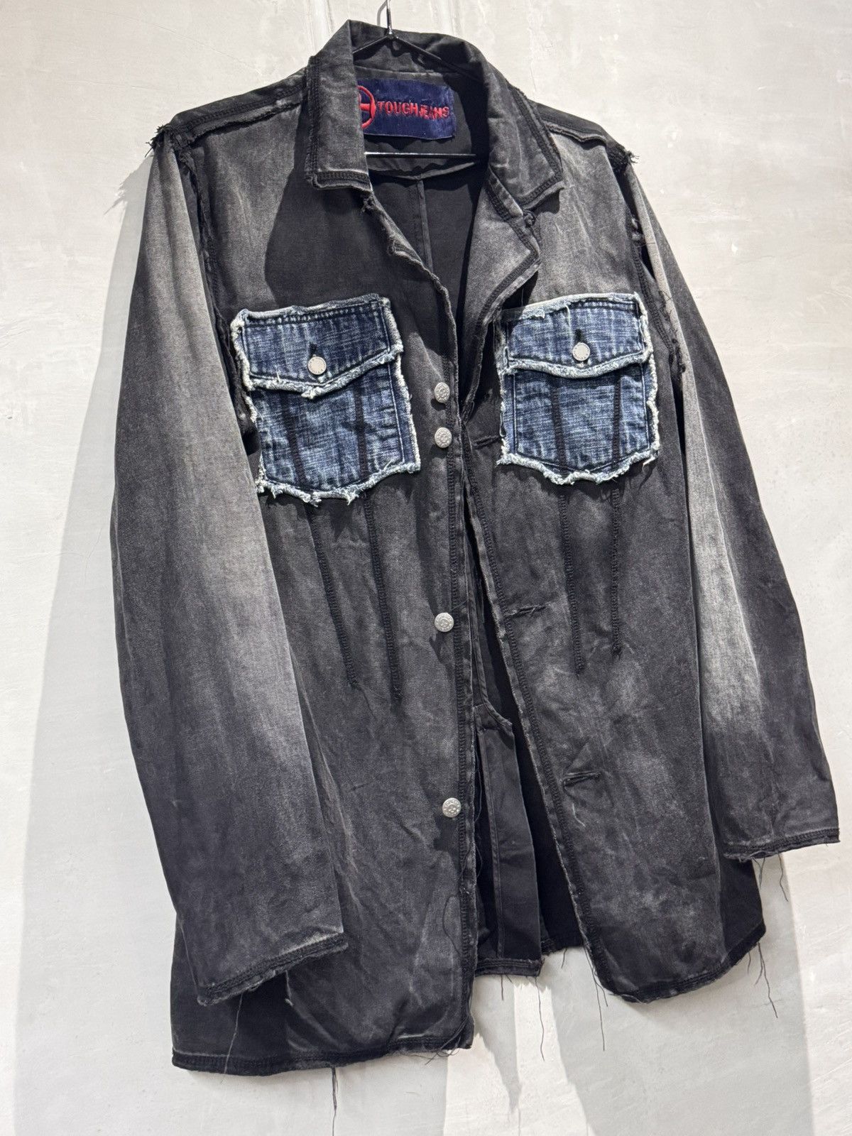Vintage Vintage Tough Jeans Smith Distressed Western Chore Jacket Size 40L - 10 Thumbnail