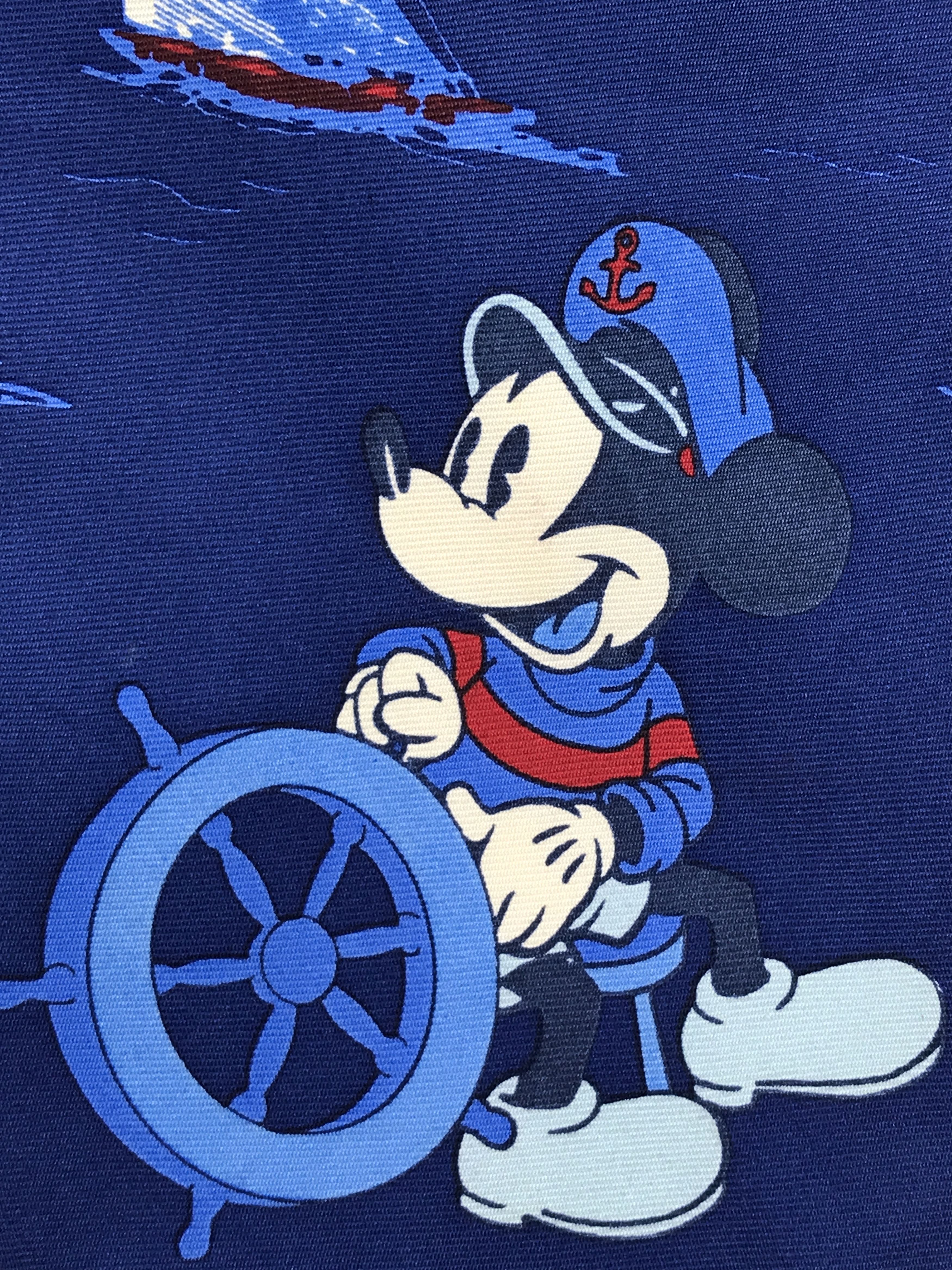 Mickey Inc × Vintage Vintage Mickey Silk Necktie Size ONE SIZE - 5 Thumbnail