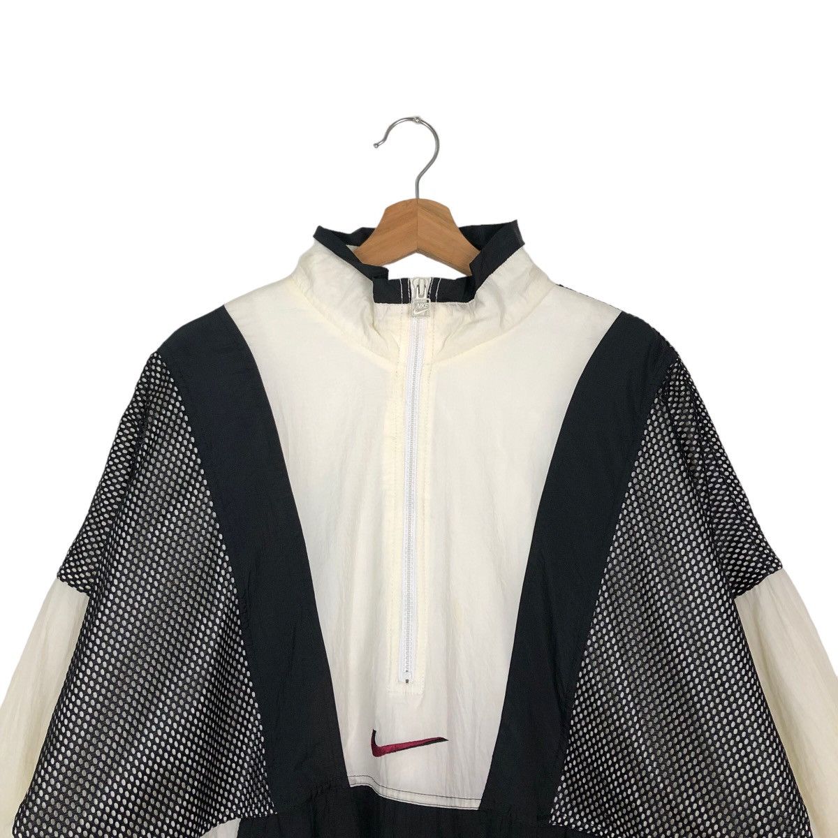 Nike 🔥90’s VINTAGE NIKE CENTRE BIG SWOOSH COACH JACKET MADE USA Size US XL / EU 56 / 4 - 2 Thumbnail