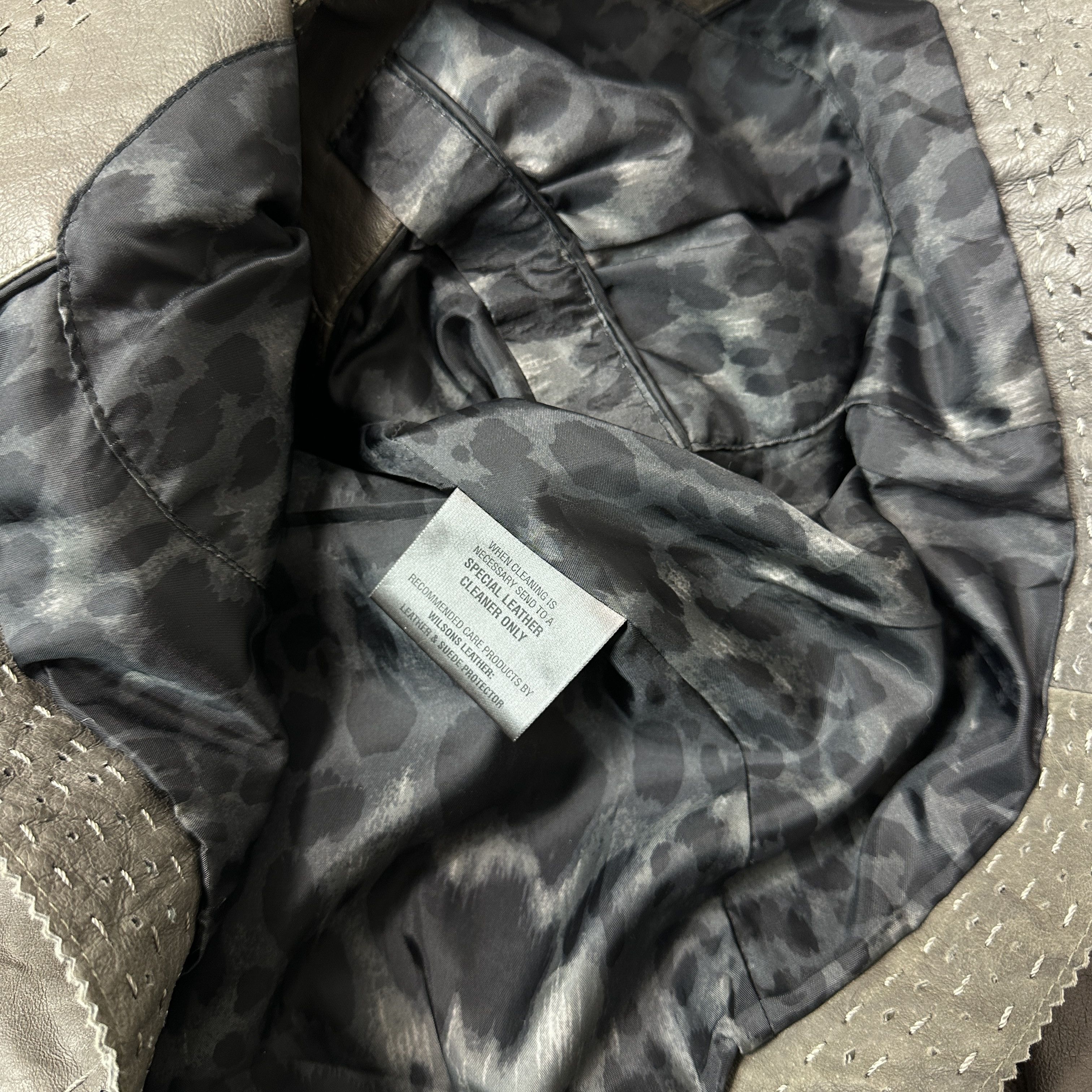 Vintage Vintage Military Styled Leather Butonned Jacket 00s Size M / US 6-8 / IT 42-44 - 5 Thumbnail