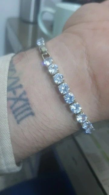 Jewelry 5 MM Tennis Chain Bracelet Size ONE SIZE - 5 Thumbnail