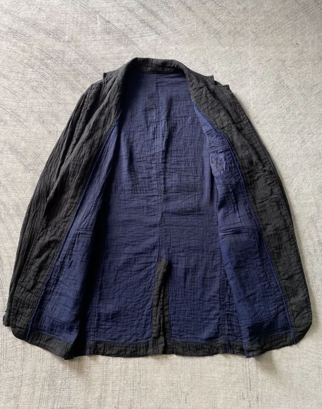 Yohji Yamamoto AW1992 Y’s Yohji Yamamoto Crinkled Linen Jacket Size US XL / EU 56 / 4 - 4 Thumbnail