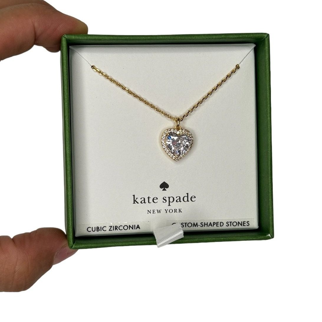 Kate Spade Kate Spade New York CZ heart pendant necklace Box included Size ONE SIZE - 4 Thumbnail
