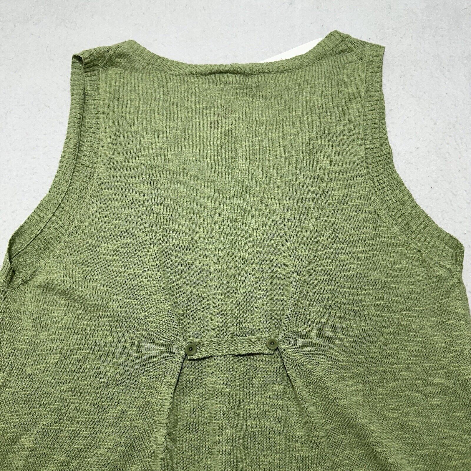 Eileen Fisher Eileen Fisher Large Linen Slub Cardigan Sweater Green Size L / US 10 / IT 46 - 11 Thumbnail