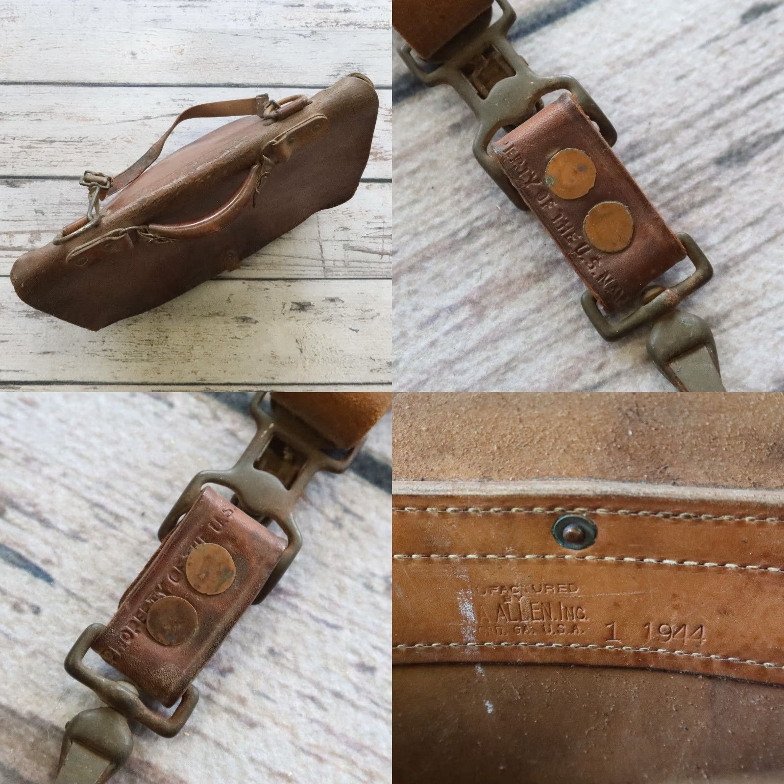 Vintage VINTAGE USPS US Mail Messenger Bag 1944 Made in USA Mens Brown Leather 1940s, Messenger Bag, Vintage, US Mail, Made in USA, 1944, Brown, Leather, Mens Size ONE SIZE - 9 Thumbnail