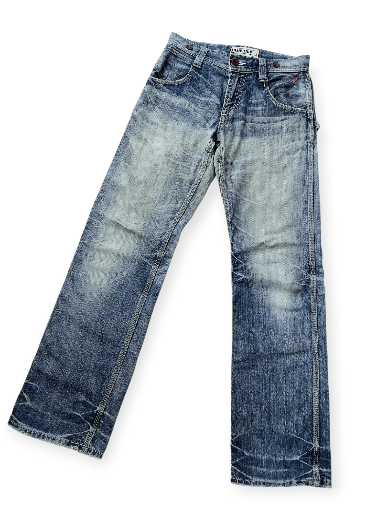 Edwin Edwin Retro Blue trip Buckle Back Unique Pocket Denim Size US 30 / EU 46 - 3 Thumbnail