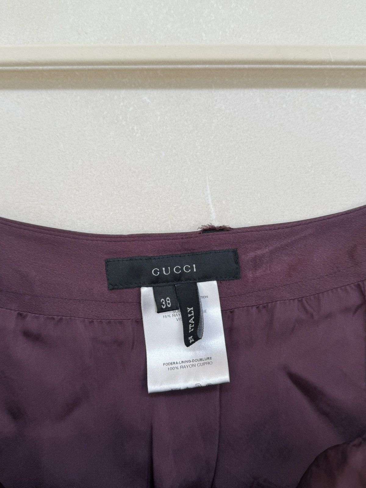 Gucci Vintage Gucci Tom Ford Eggplant Purple Skirt Size 26" / US 2 / IT 38 - 4 Thumbnail