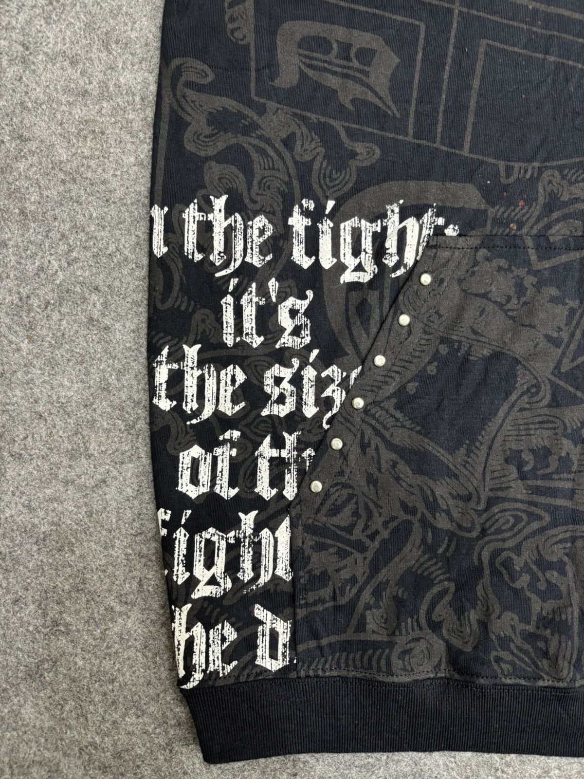 Seditionaries 💥Punk Style💥Rare Dig Deep Full Print Hoodie Shirt F594 Size US M / EU 48-50 / 2 - 7 Thumbnail