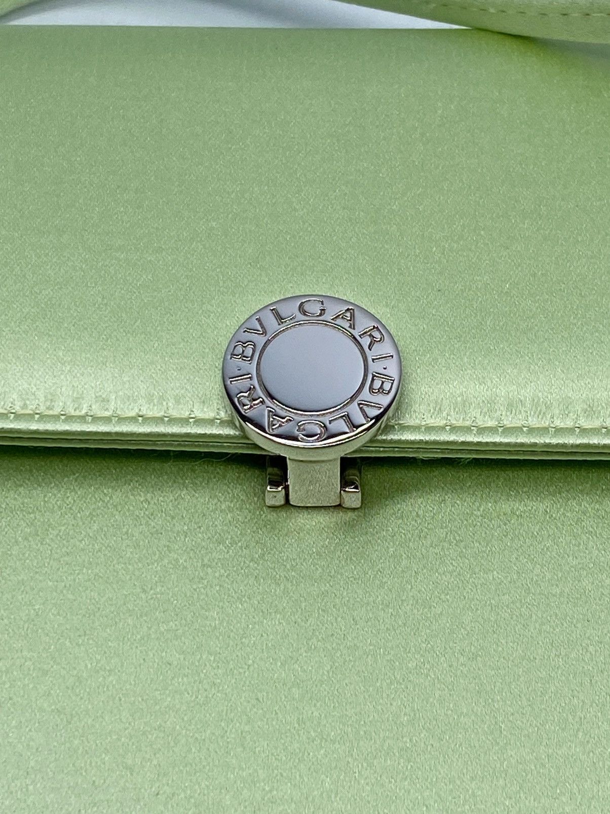 Bvlgari BVLGARI Light Green Satin Mini Shoulder Bag Size ONE SIZE - 6 Thumbnail