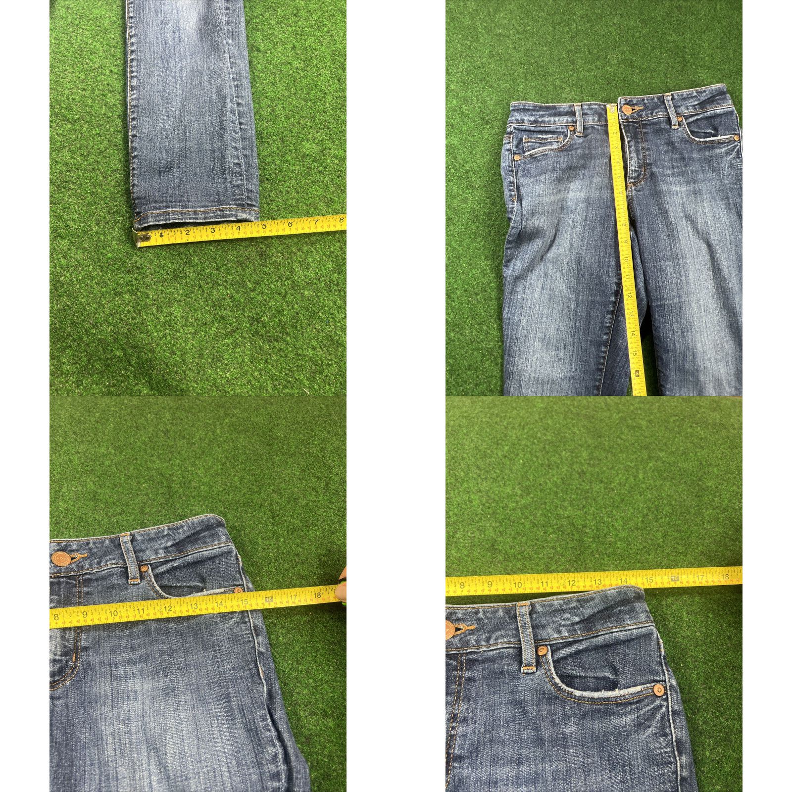 Loft Ann Taylor Loft Relaxed Skinny Crop Denim Blue Jeans Womens Size 27 / 4 29x27 Size 27" / US 4 / IT 40 - 8 Thumbnail