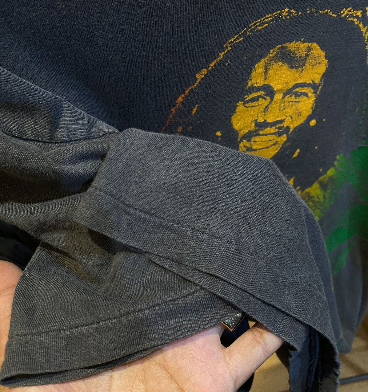 Bob Marley × Rap Tees × Vintage T shirt Bob Marley vintage Vtg 90’s 80’s good faded Raptee Size US XL / EU 56 / 4 - 9 Thumbnail