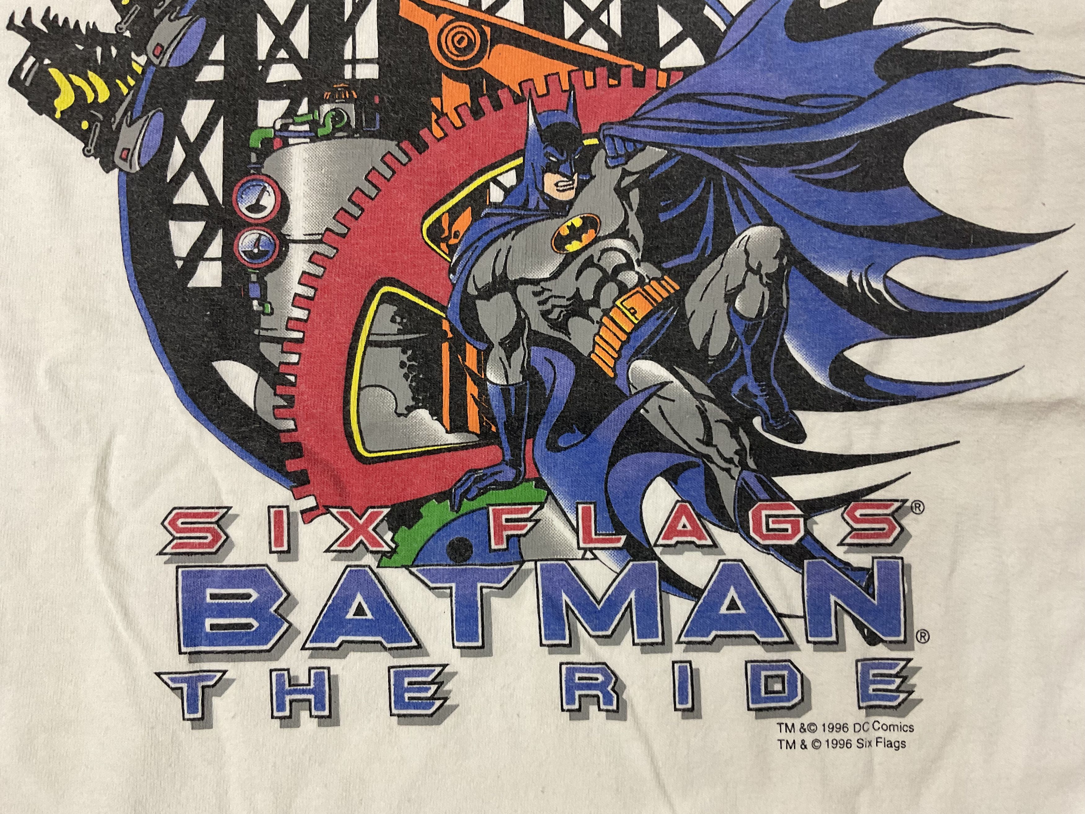 Marvel Comics Vintage 1996 DC Comics Six Flags Batman The Ride Tshirt Size US L / EU 52-54 / 3 - 3 Thumbnail