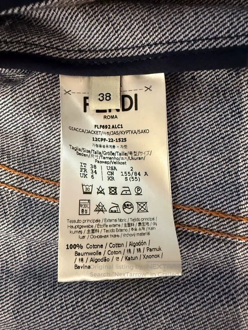 Fendi Fendi Blue Denim Jacket Size XS / US 0-2 / IT 36-38 - 4 Thumbnail