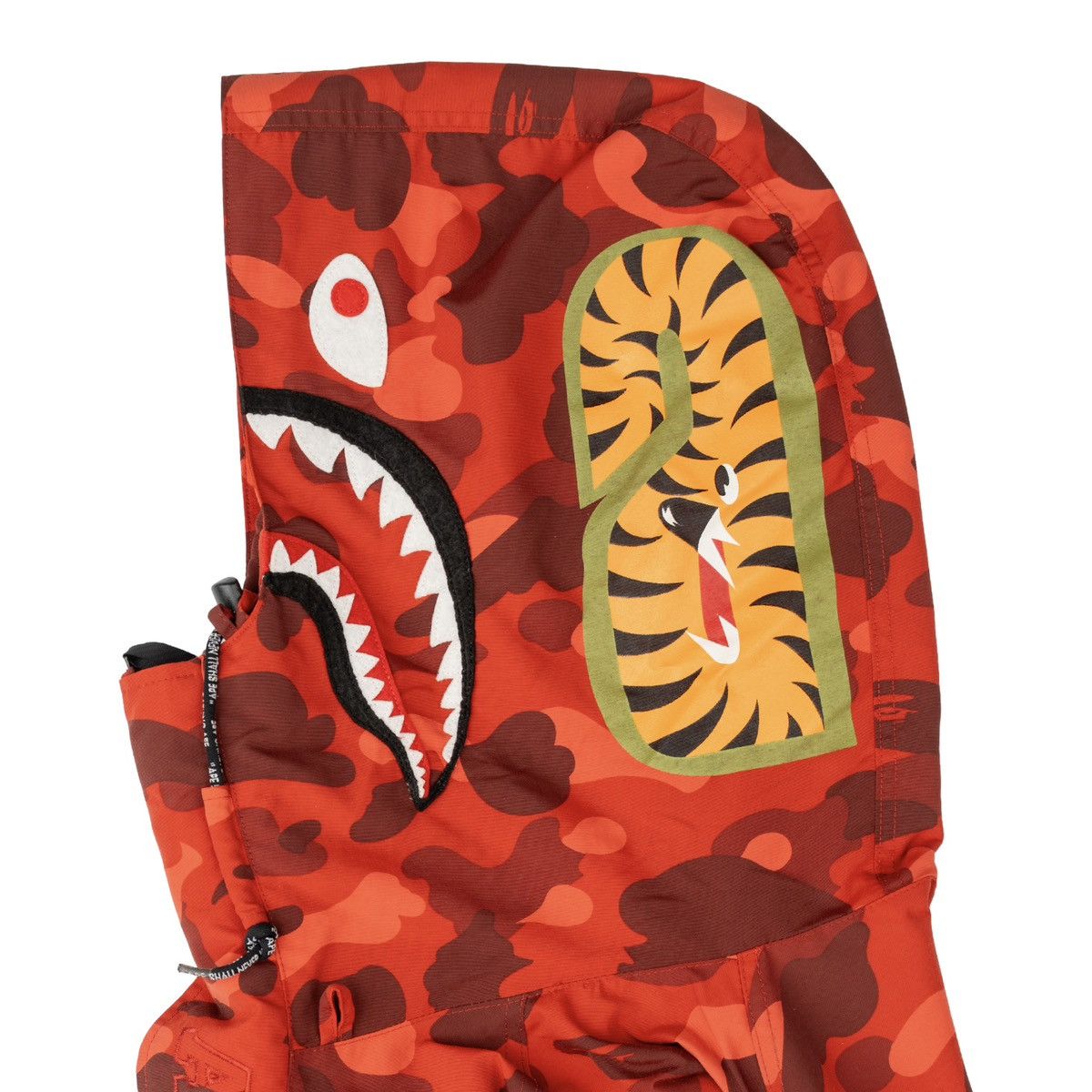 Bape Color Camo Shark Snowboard Jacket Red Size US XL / EU 56 / 4 - 4 Thumbnail