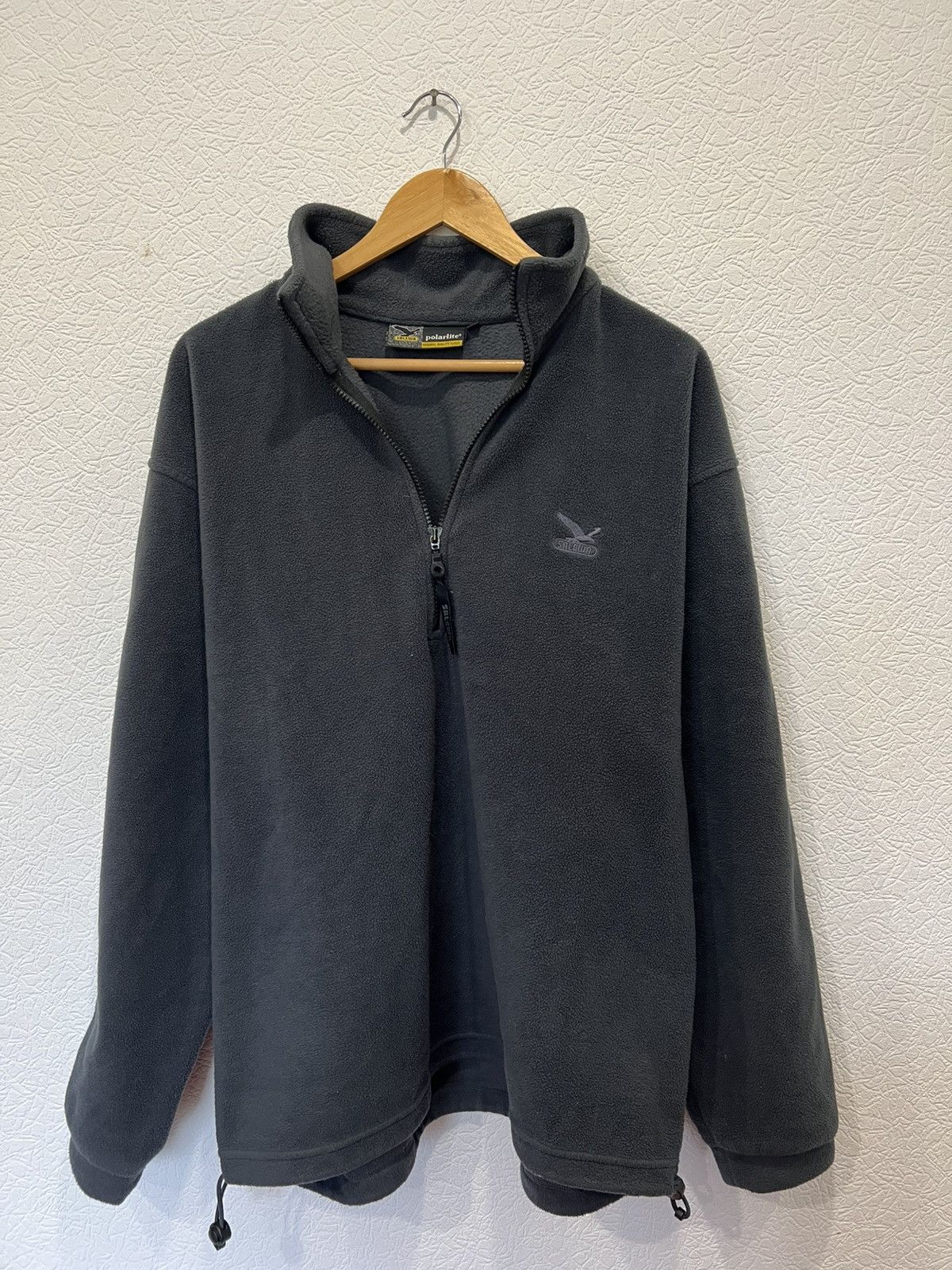 SALEWA Vintage Salewa Grey Fleece Sweatshirt 1/4 Zip Up Mens Size US XL / EU 56 / 4 - 1 Thumbnail