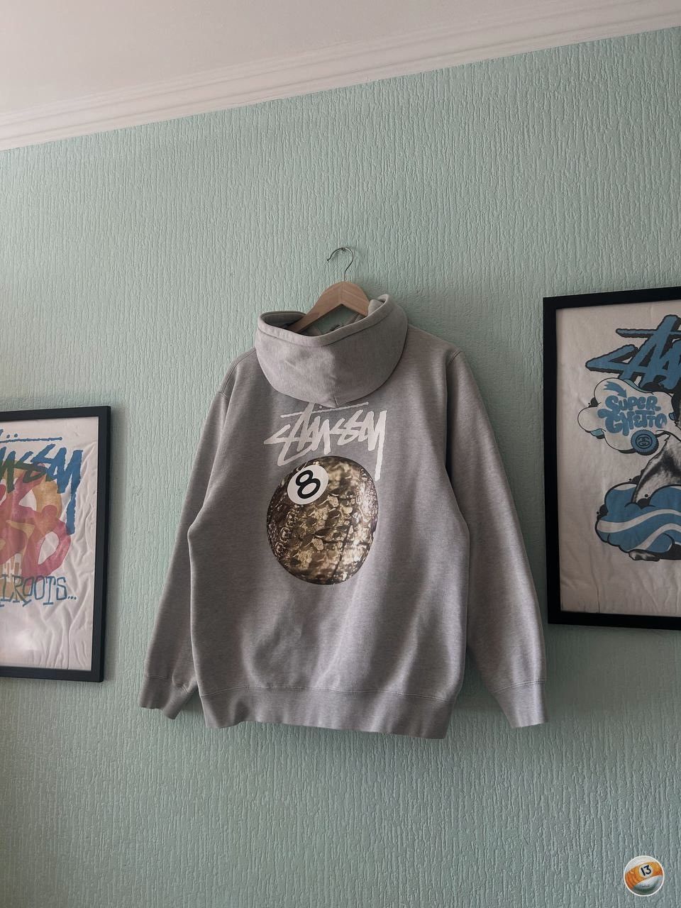 Vintage/Rare Stussy “Gold Ball” hoodie