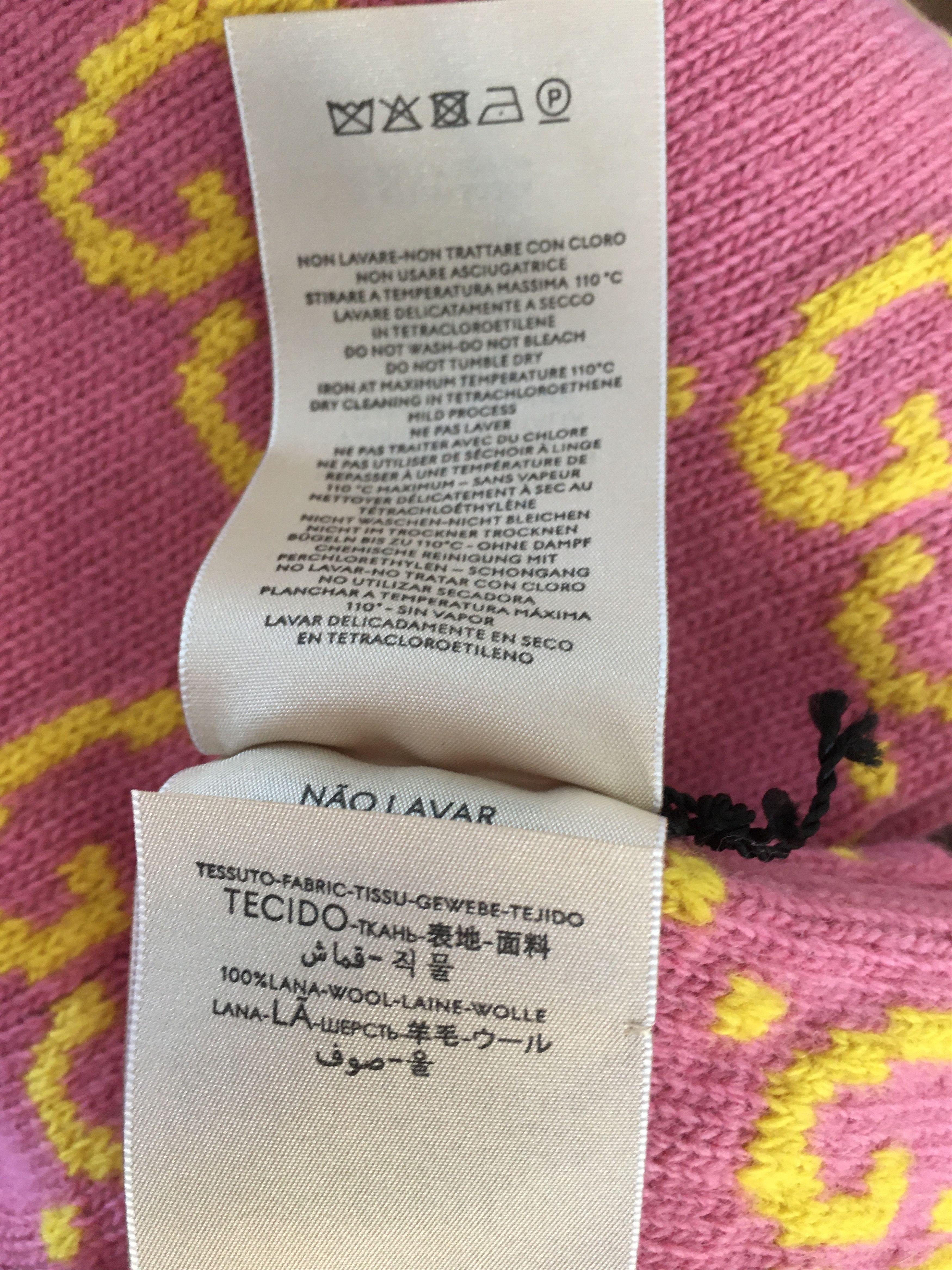 Gucci Scarf Wool Print GG Size ONE SIZE - 6 Thumbnail